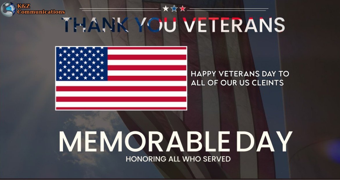 To those who have served, thank you for your courage, dedication, and selflessness. We honor you today and every day.
#kandzcommunications #VeteransDay #veteranowned #veterans