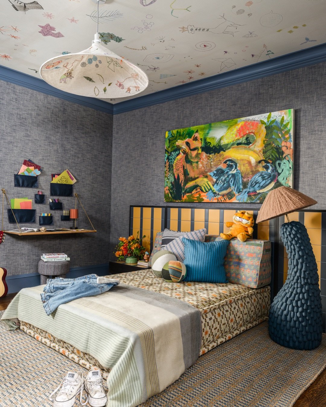 The Imaginarium by @hkbinteriordesign 

Bernstein&rsquo;s 13 year old boy&rsquo;s bedroom is a whimsical retreat designed to spark creativity, nurture young minds, and allow room to grow. Details in this imaginative space include a wool sculpture by 
