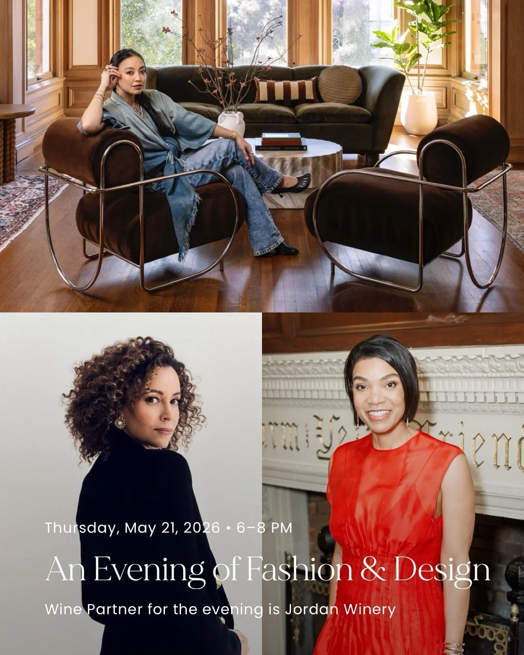 Join us for a private event that brings together three of the Bay Area&rsquo;s most celebrated creative voices &mdash; @harwellgodfrey, @noznozawa, and @sherri.mcmullen&mdash; for an inspiring evening exploring the intersection of fashion, interiors,