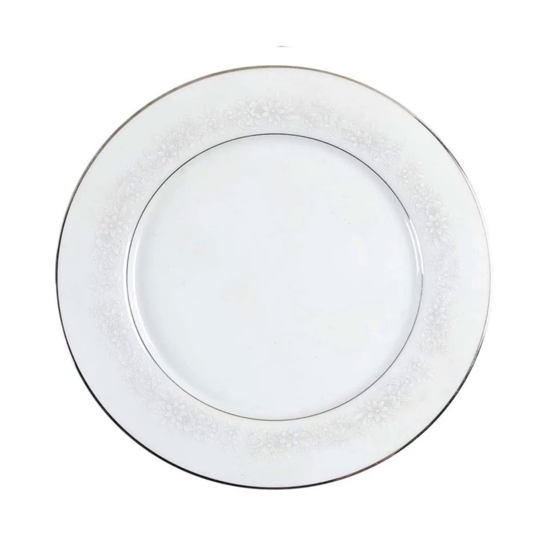 Noritake White Lace Dinner Plate Rental
