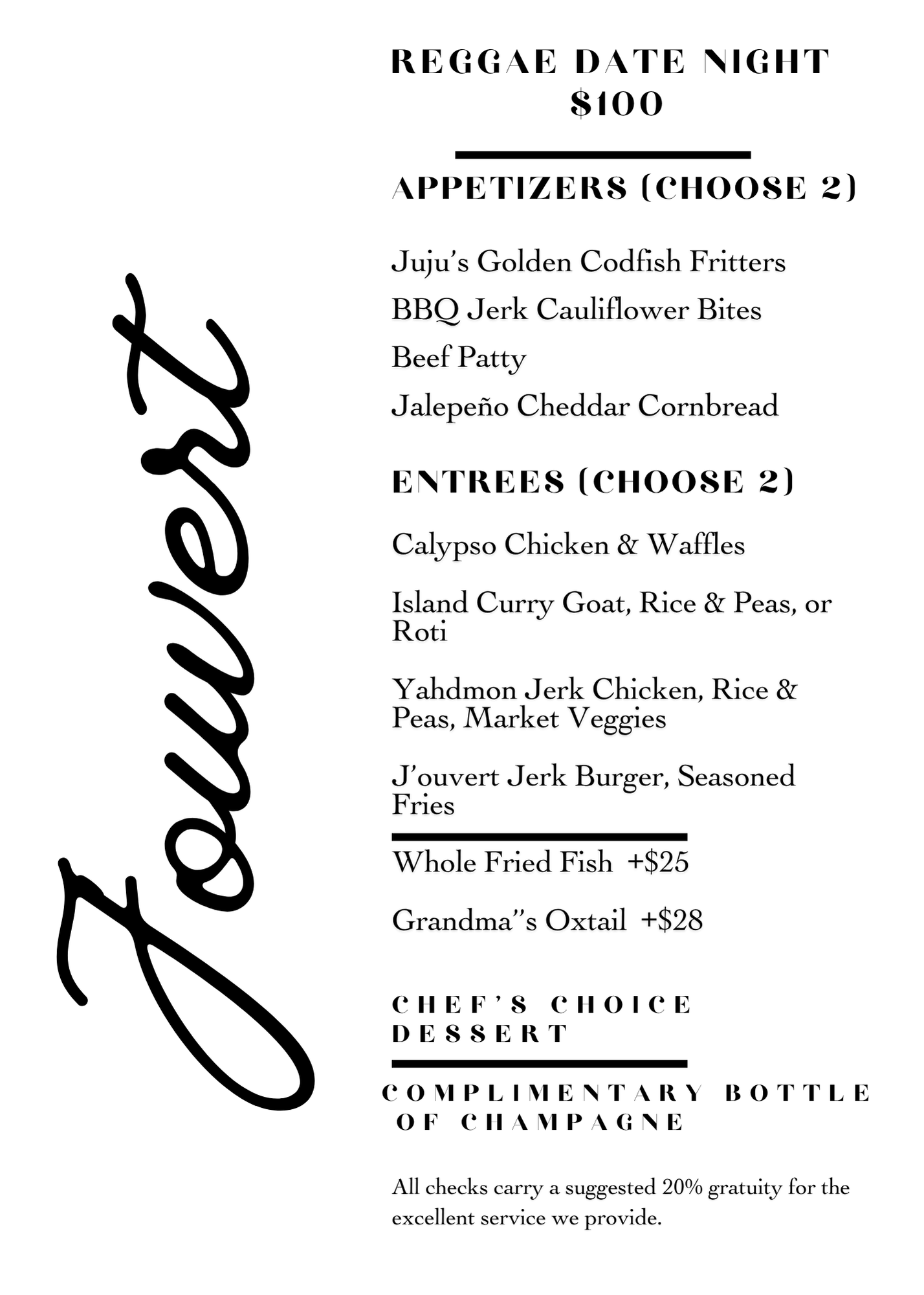         Saturday Date Night  6-10pm
