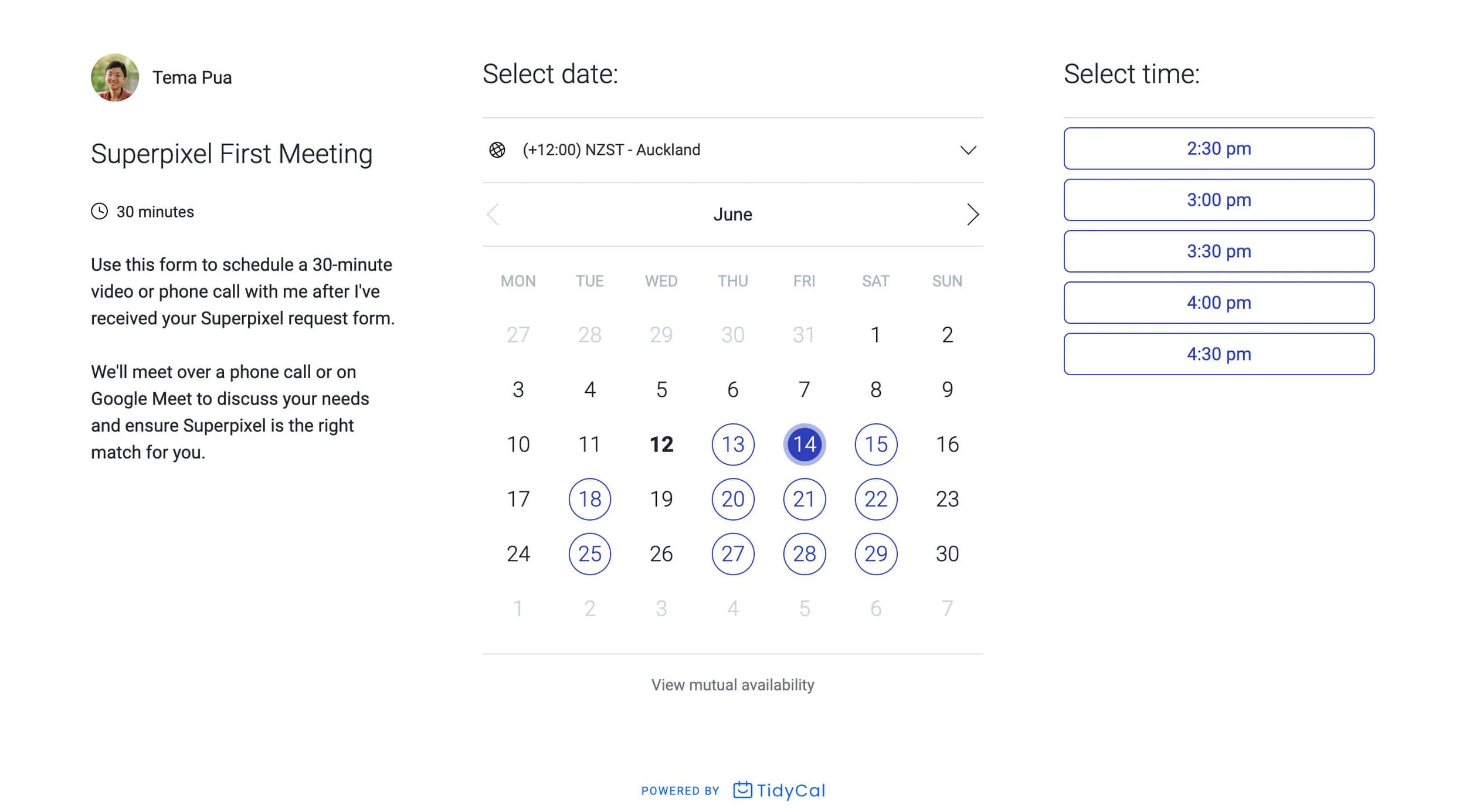 Tidycal Scheduling Tool: Boost Productivity with Easy Booking