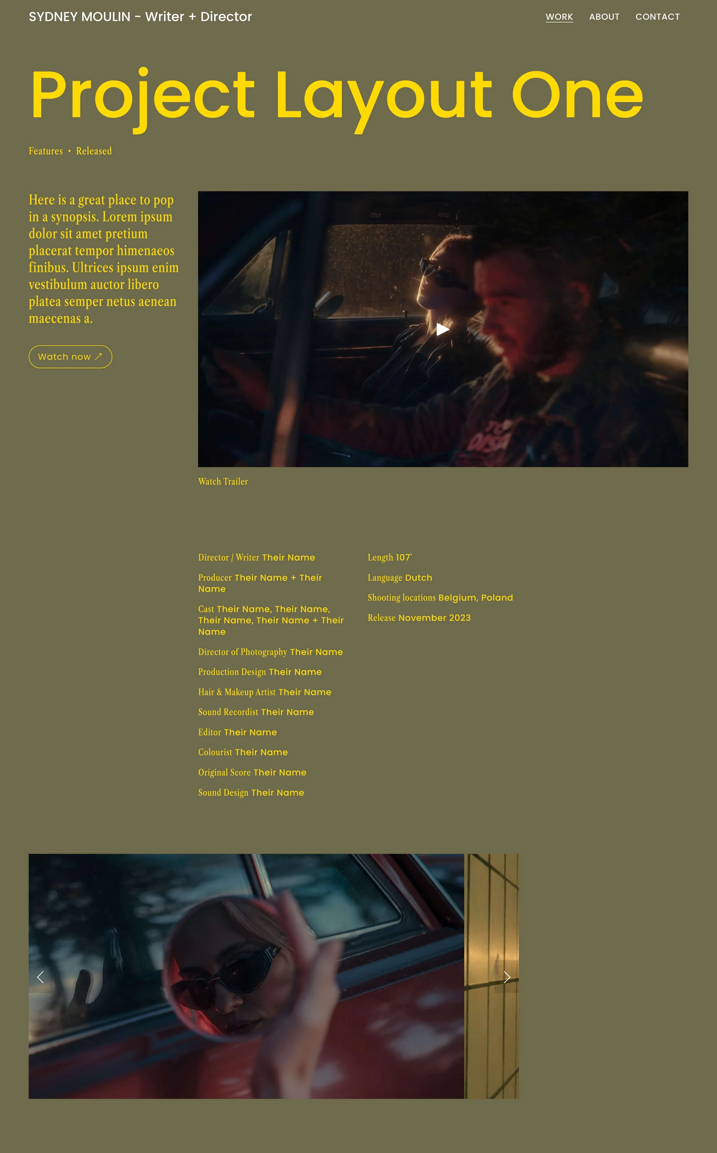 Design Stylish Film/TV Project Pages with the Squarespace Blog Editor ...