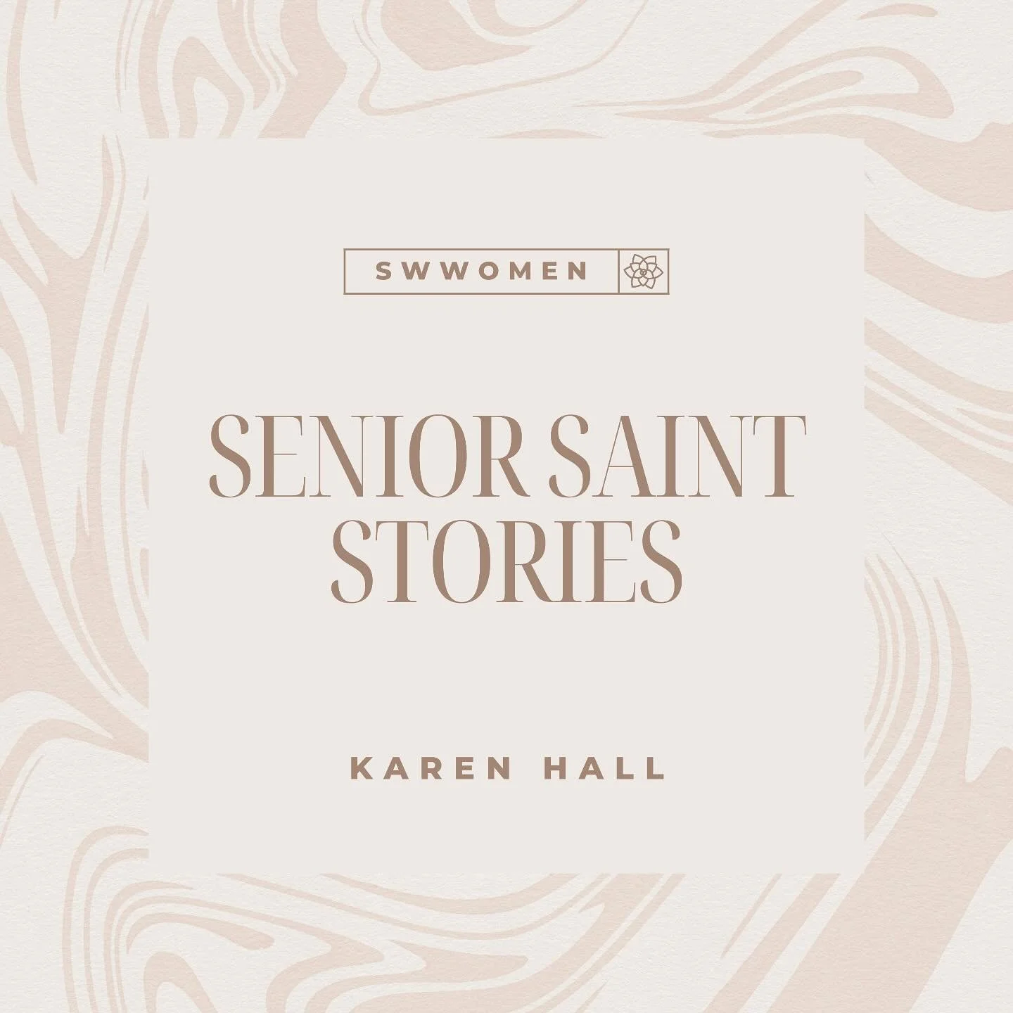 Our blog is back! We are excited to kick off a new series interviewing Senior Saints in our congregation and getting to know them better! This week, we get the privilege of hearing from Karen Hall. She is one who has been a faithful part of our SW co