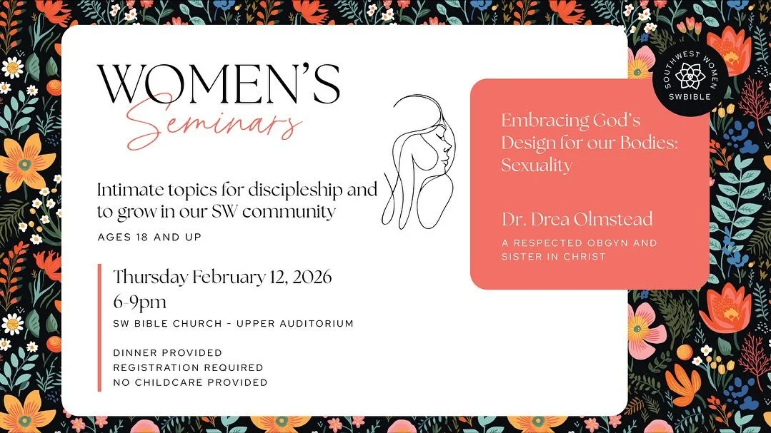 Introducing our upcoming Spring Seminars, &ldquo;Embracing God&rsquo;s Design for Women&rdquo;! Registration is now open for both events. These seminars have been prayed over and prepared as a gift of love and care from us to you! God loves us and wa