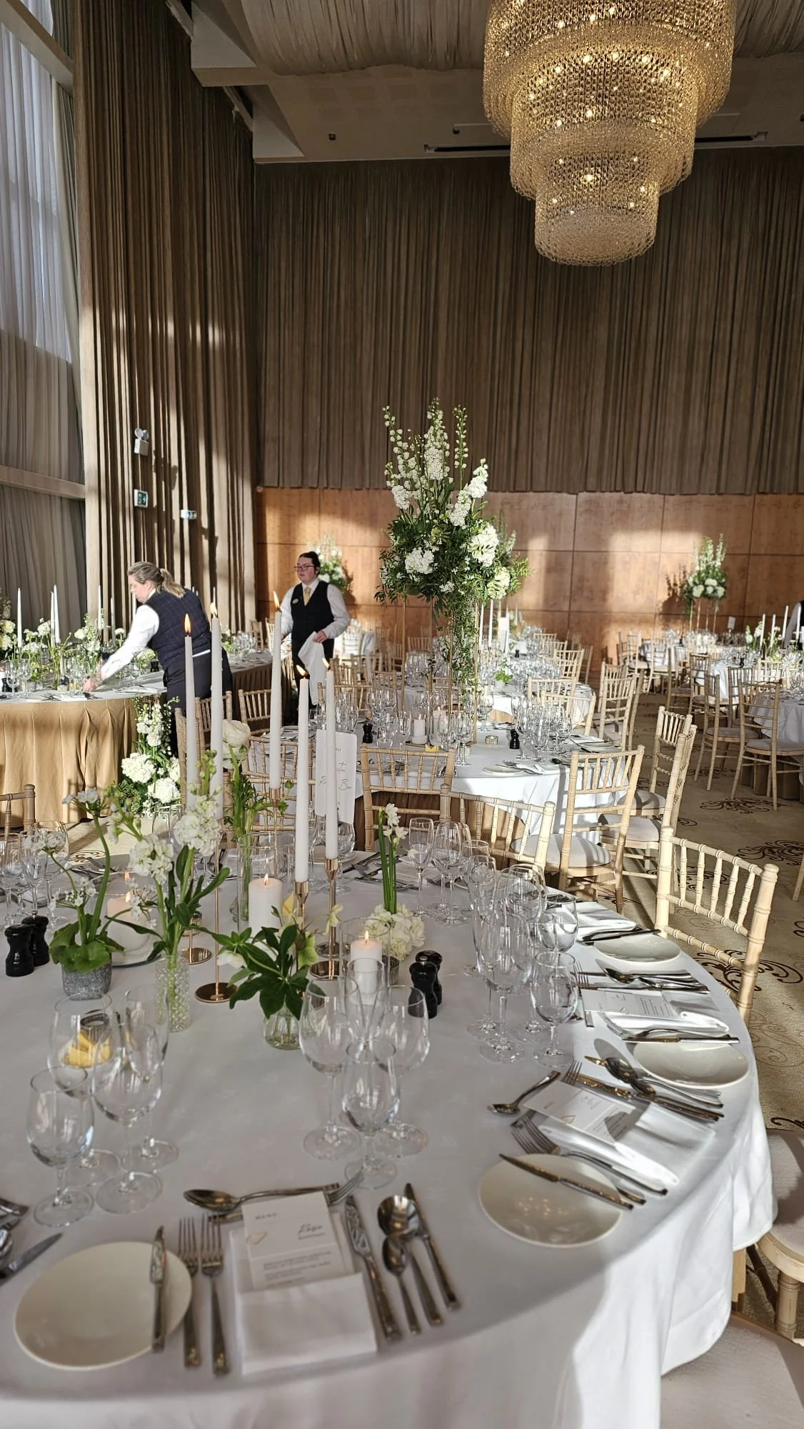 Setting up The Capel Suite at Castlemartyr Estate.