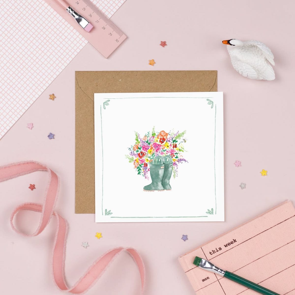 Blank Message Greeting Card