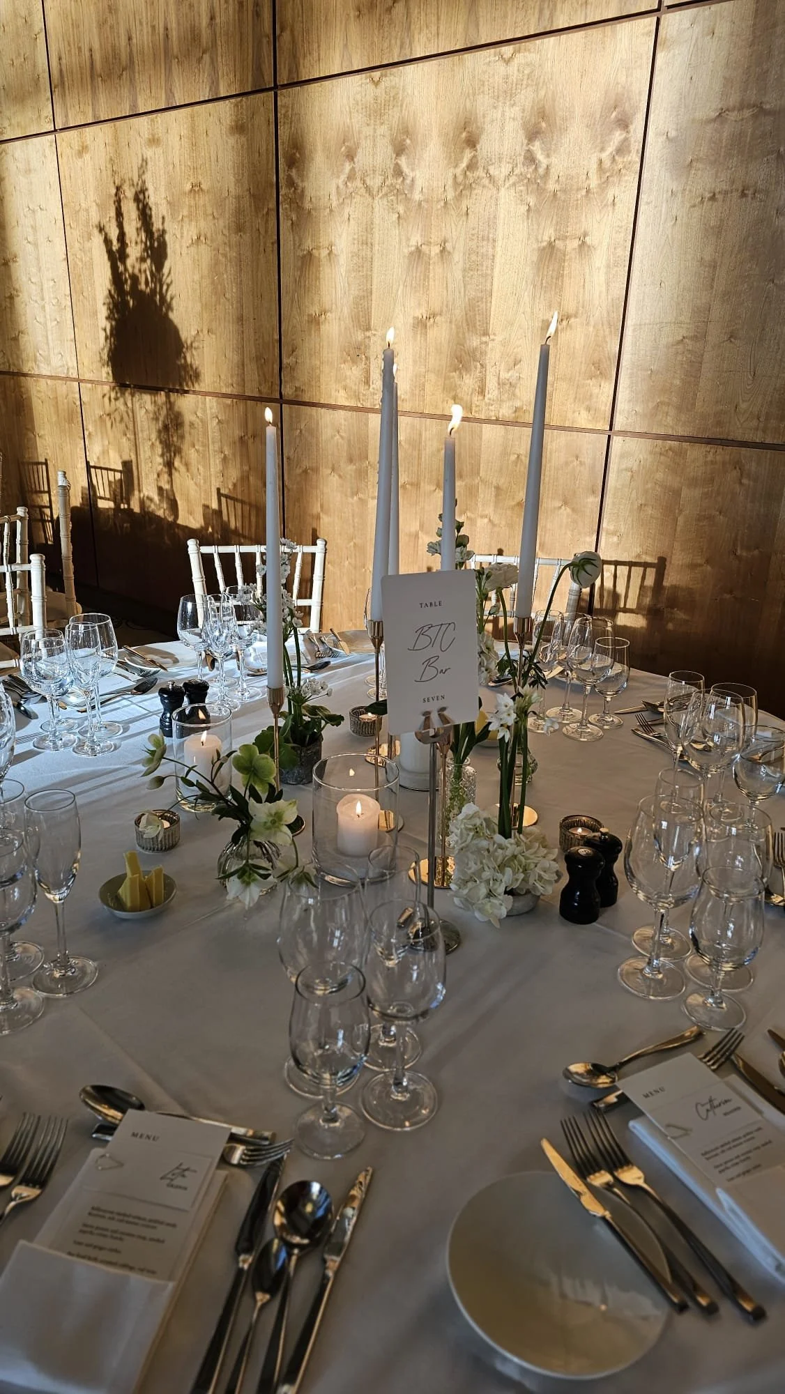 Table details for Caroline & Matt in The Capel Suite, Castlemartyr Estate