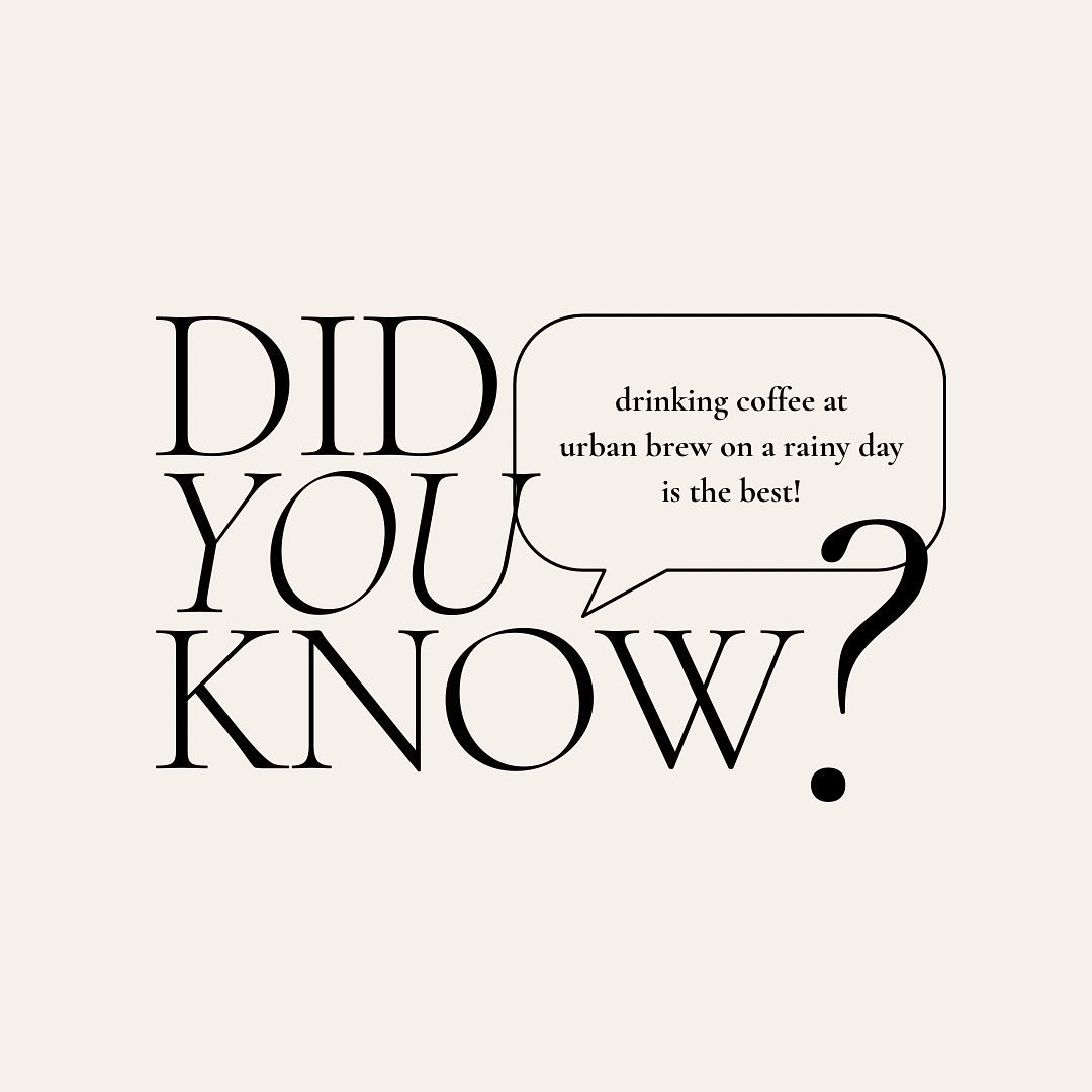 Did you know&hellip;? ☕️🌧 Happy Thursday! Come and stay a while with your friends at your favorite coffee shop! ❤️