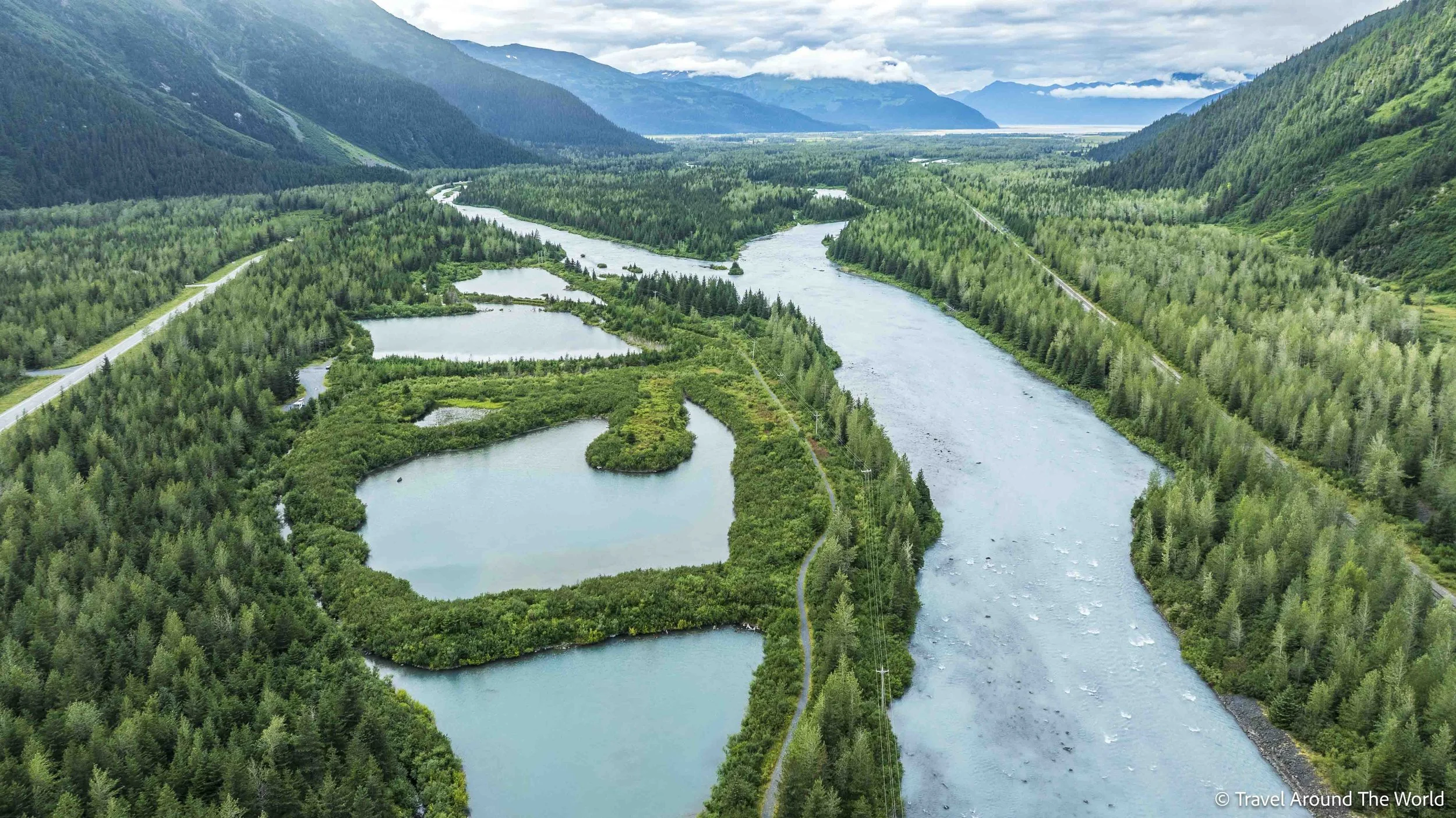 In der Nähe des Portage Lake
