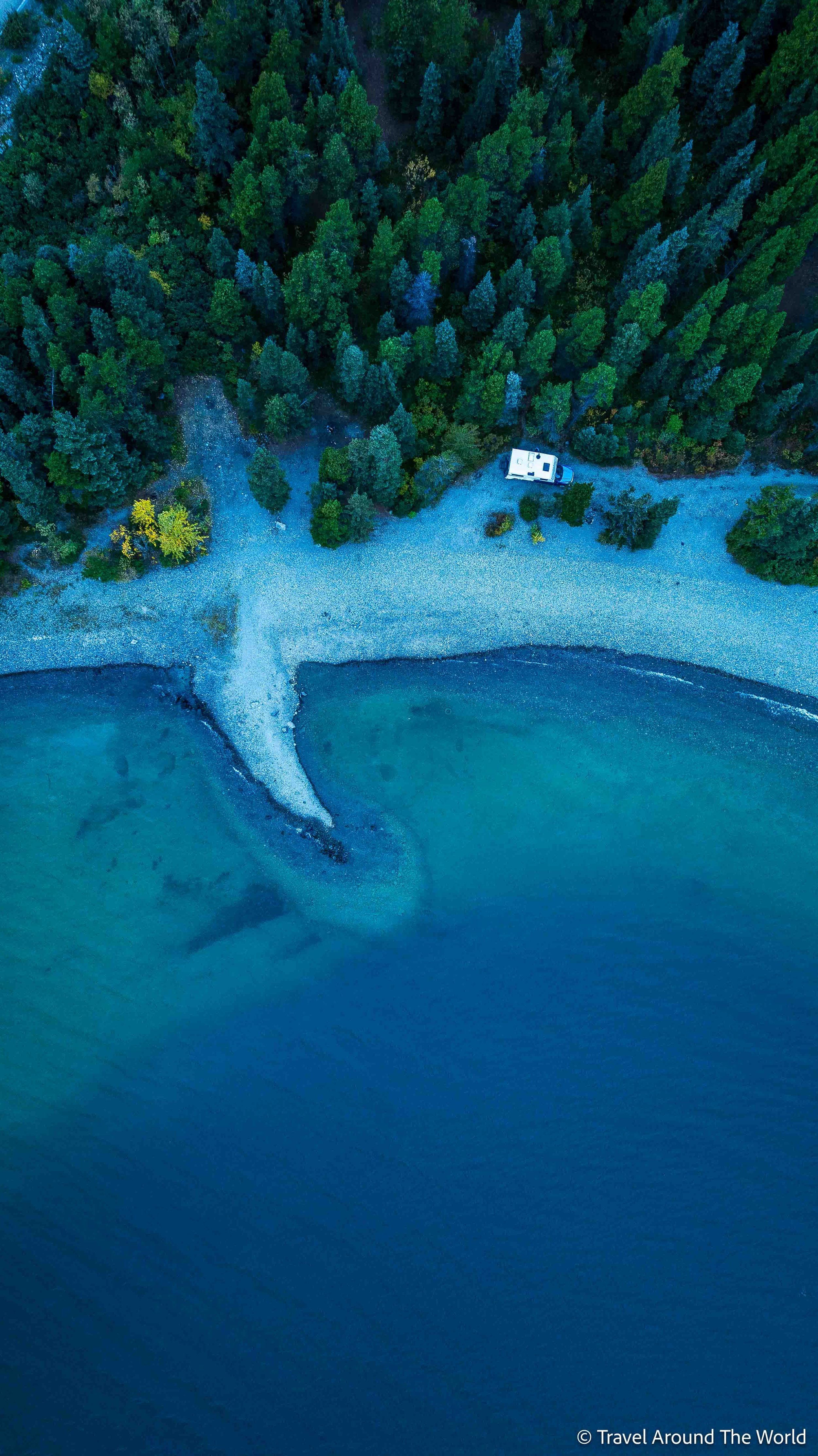 Übernachtungsplatz am Tutshi Lake