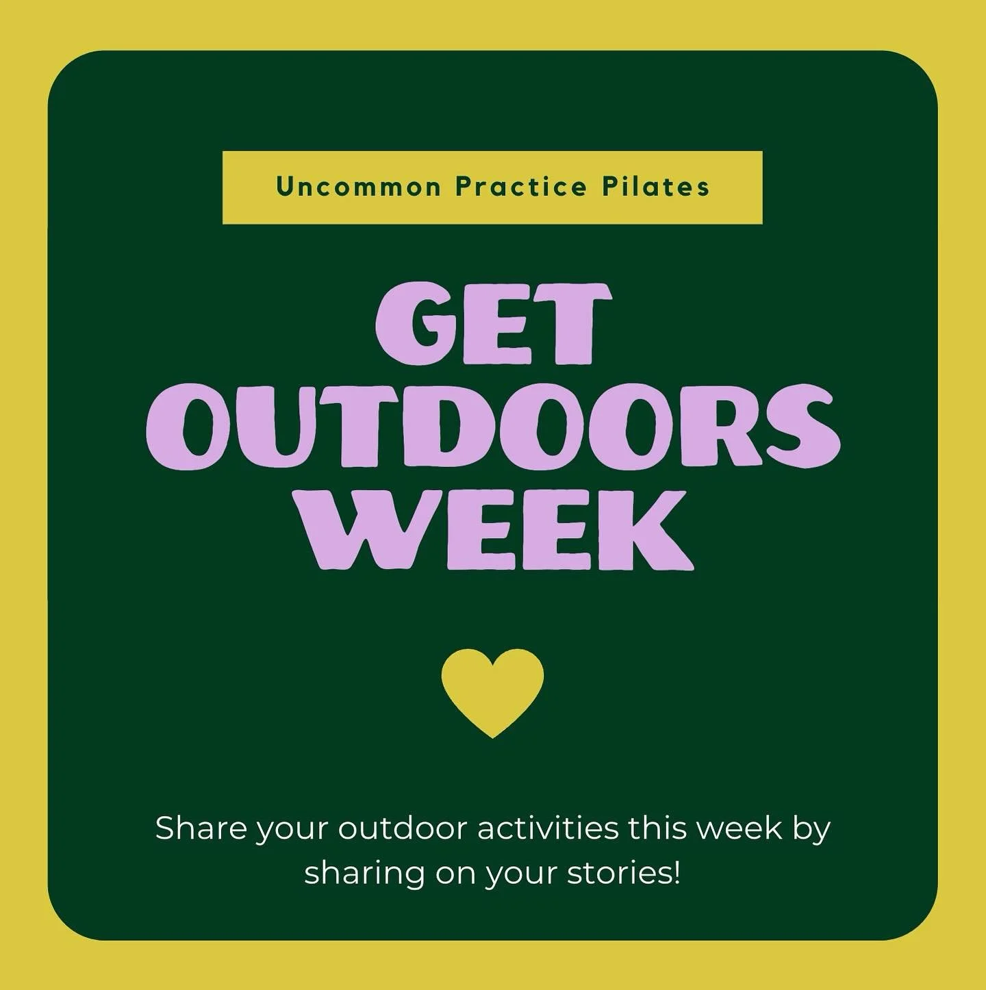 🌳 Move your Pilates practice outdoors! Celebrate Get Outdoors Week by tagging us in your outdoor adventures. Let&rsquo;s get inspired together! 💛 

#uncommon #uncomfortable #denver #pilates #pilateslovers #pilatesreformer #outside #freewalkingtour