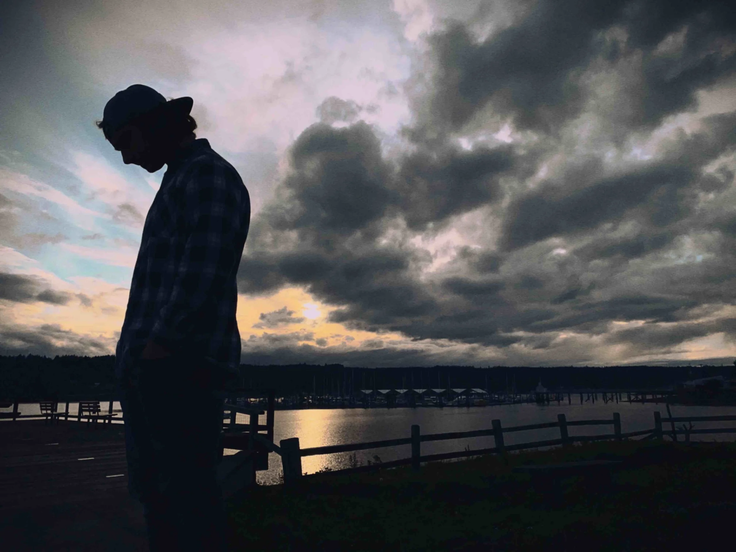 Photo of Kelly Wanzek from the film, "Fellas 2020" by Christopher Clucas. Oyster Bay in Poulsbo, Washington.