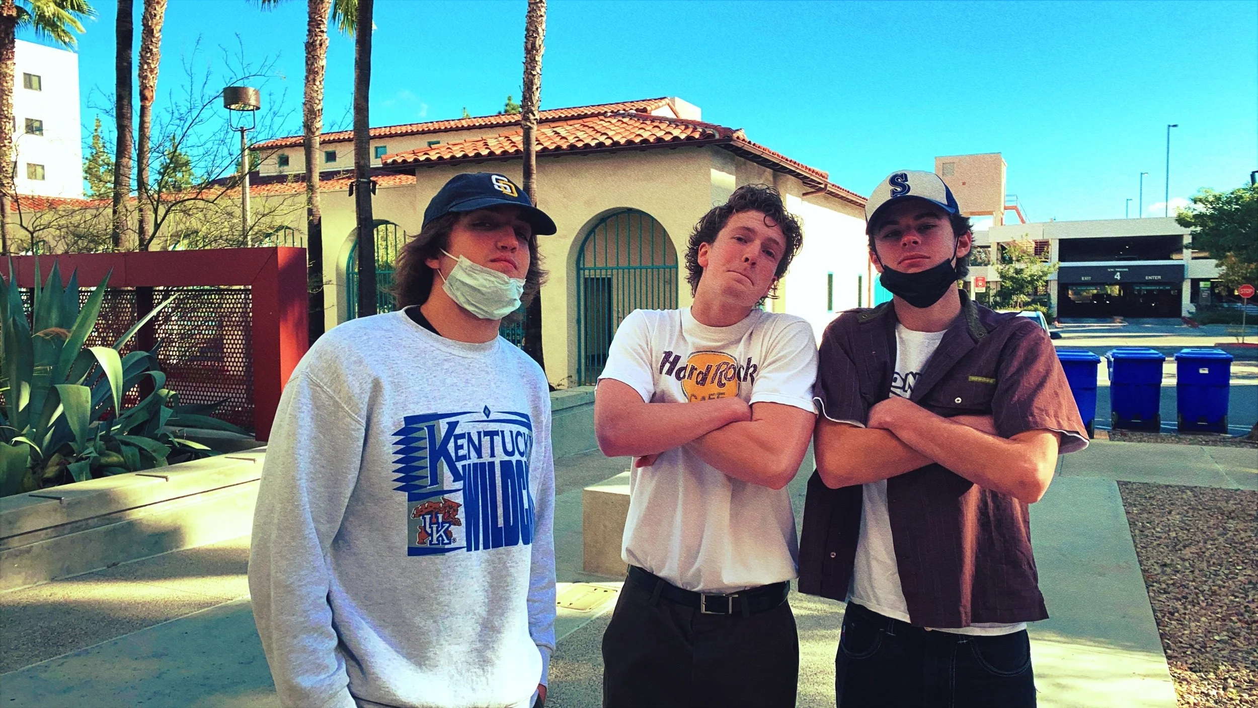 Photo of Micah Taylor, Nolan Pike, and Luke Fortenbacher for the film, "Fellas 2020" by Christopher Clucas. California.