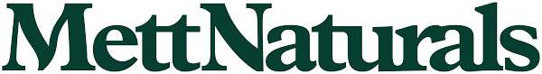 Mett Naturals logo in dark green text.
