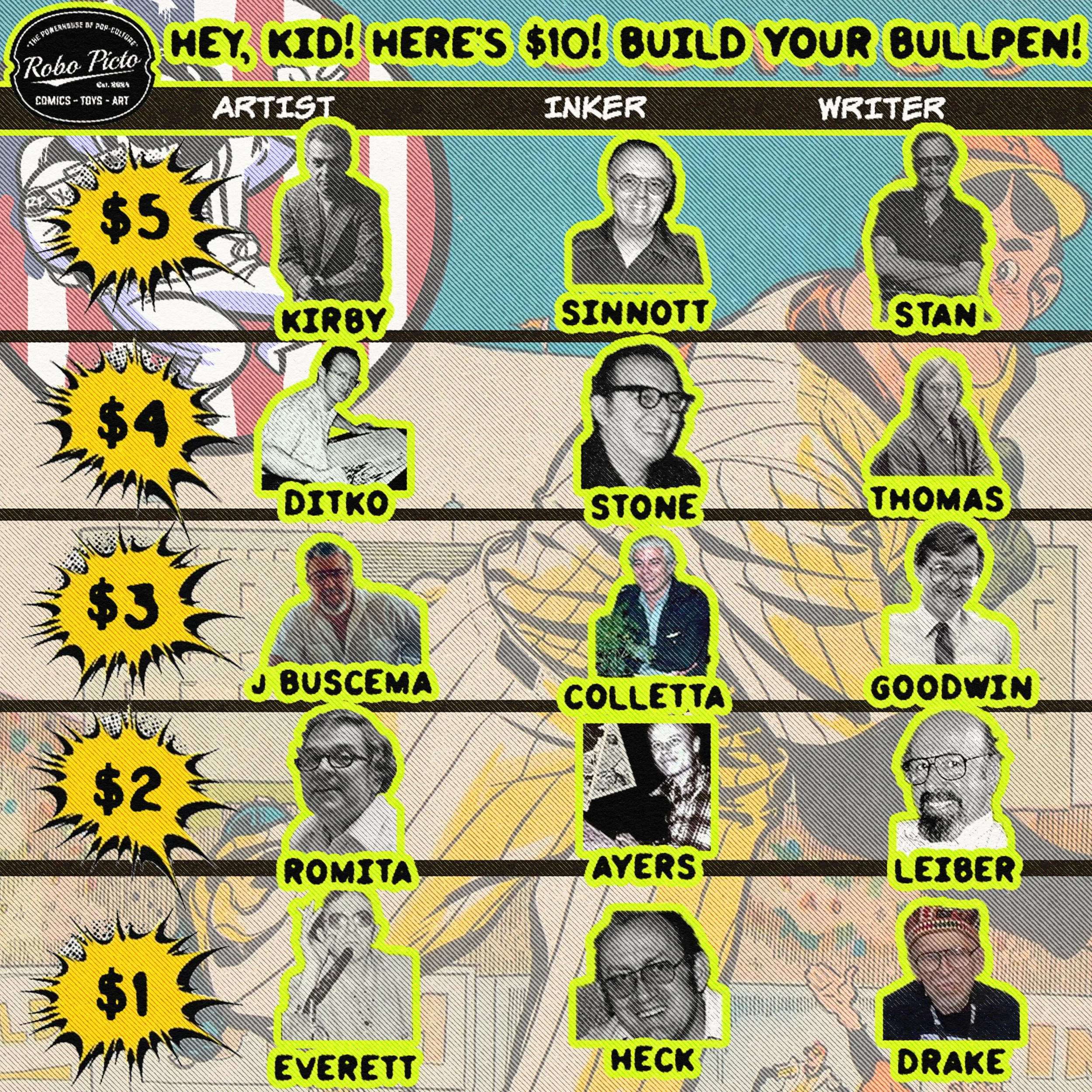 BUILD YOUR PERFECT MARVEL BULLPEN! 