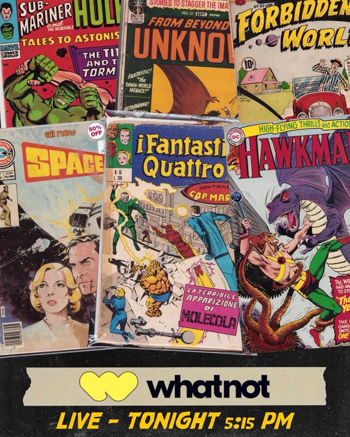 WE&rsquo;RE BACK! LIVE TONIGHT OVER ON @whatnot AT 5:15!