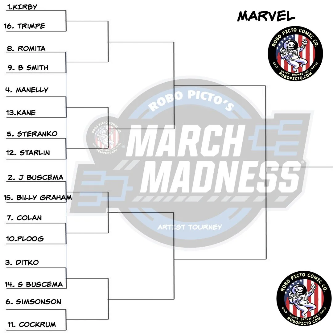 MARCH MADNESS BRACKET ROUND 1: MARVEL ARTIST