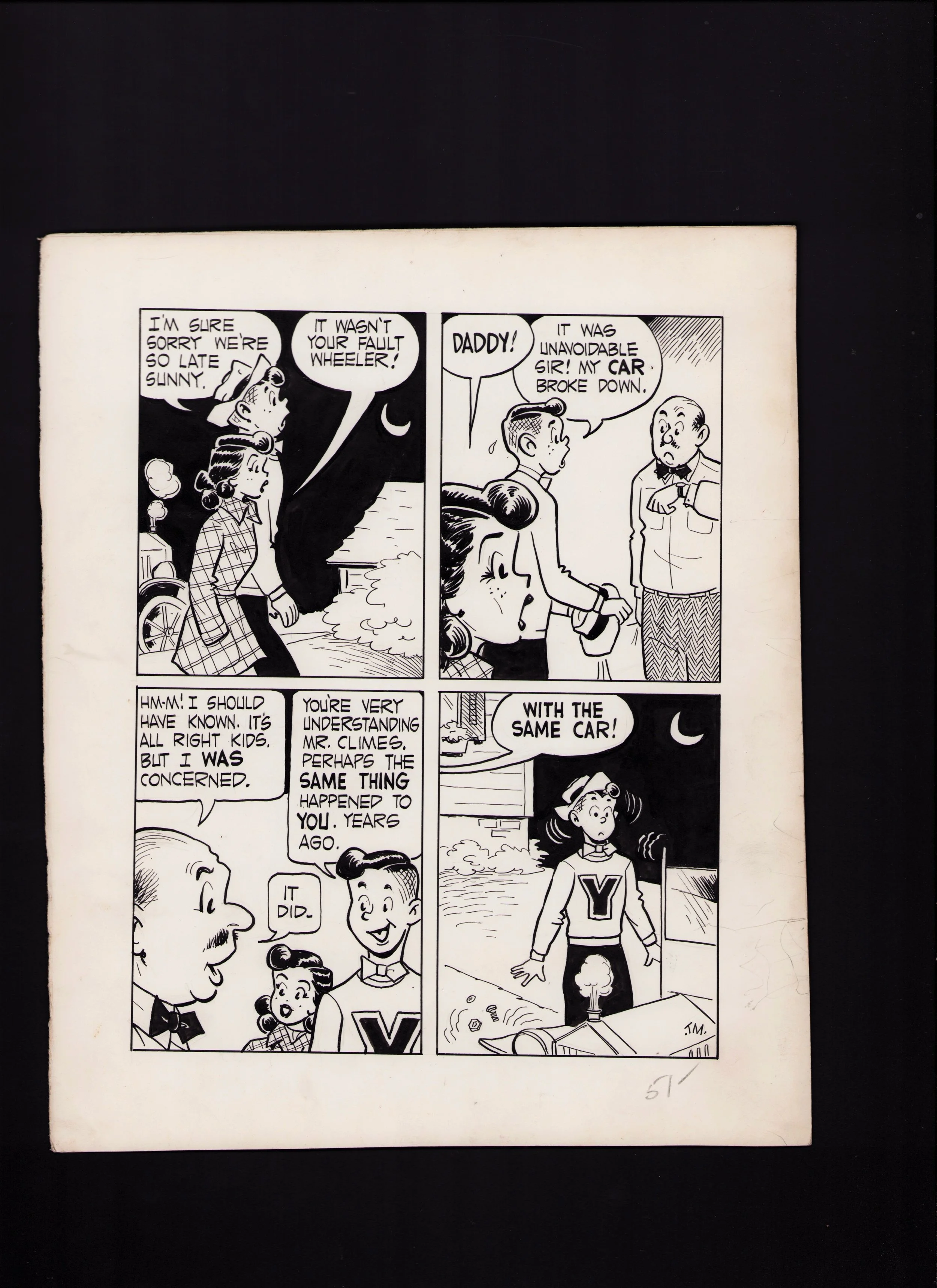 Sunny Climes — Original Comic Strip Art (Dec. 2, 1953)