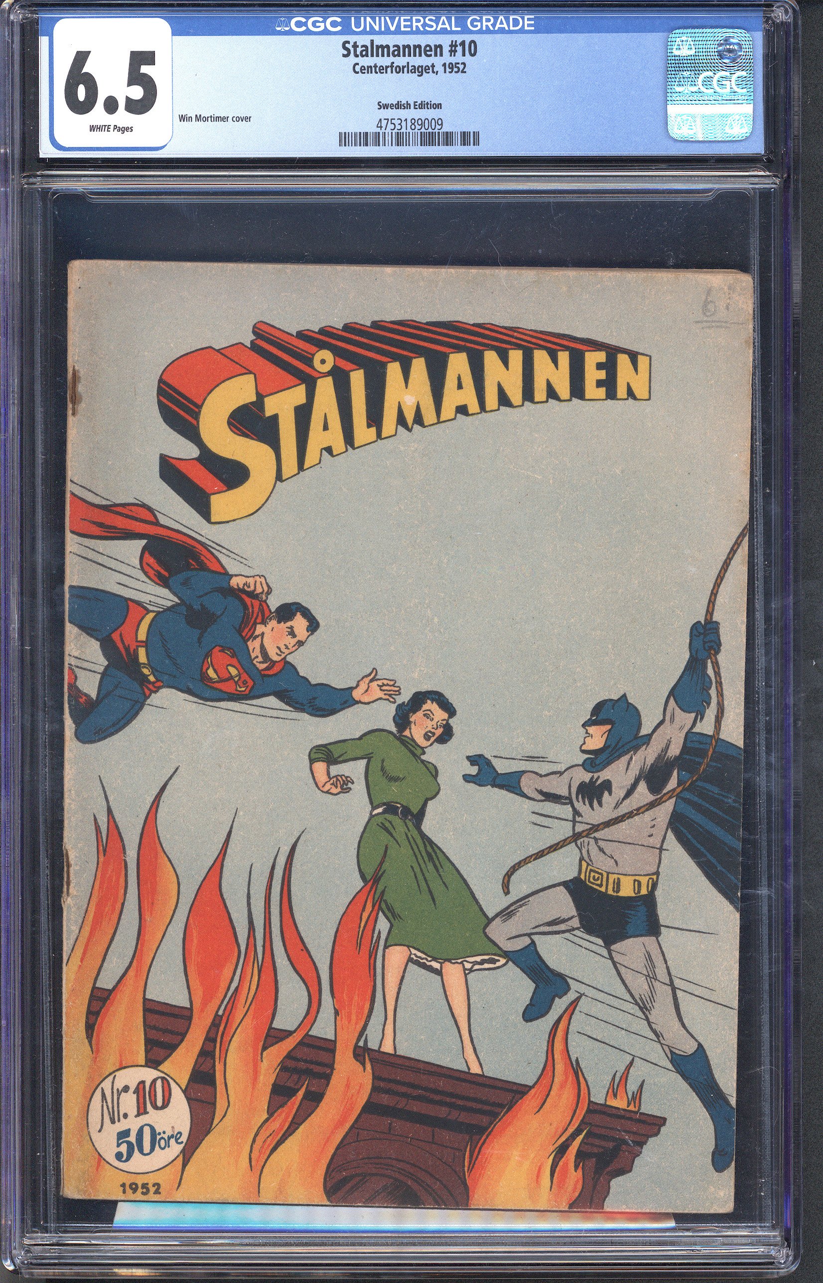 Stalmannen #10 - CGC 6.5 1st Superman Batman Team Up SUPERMAN #76