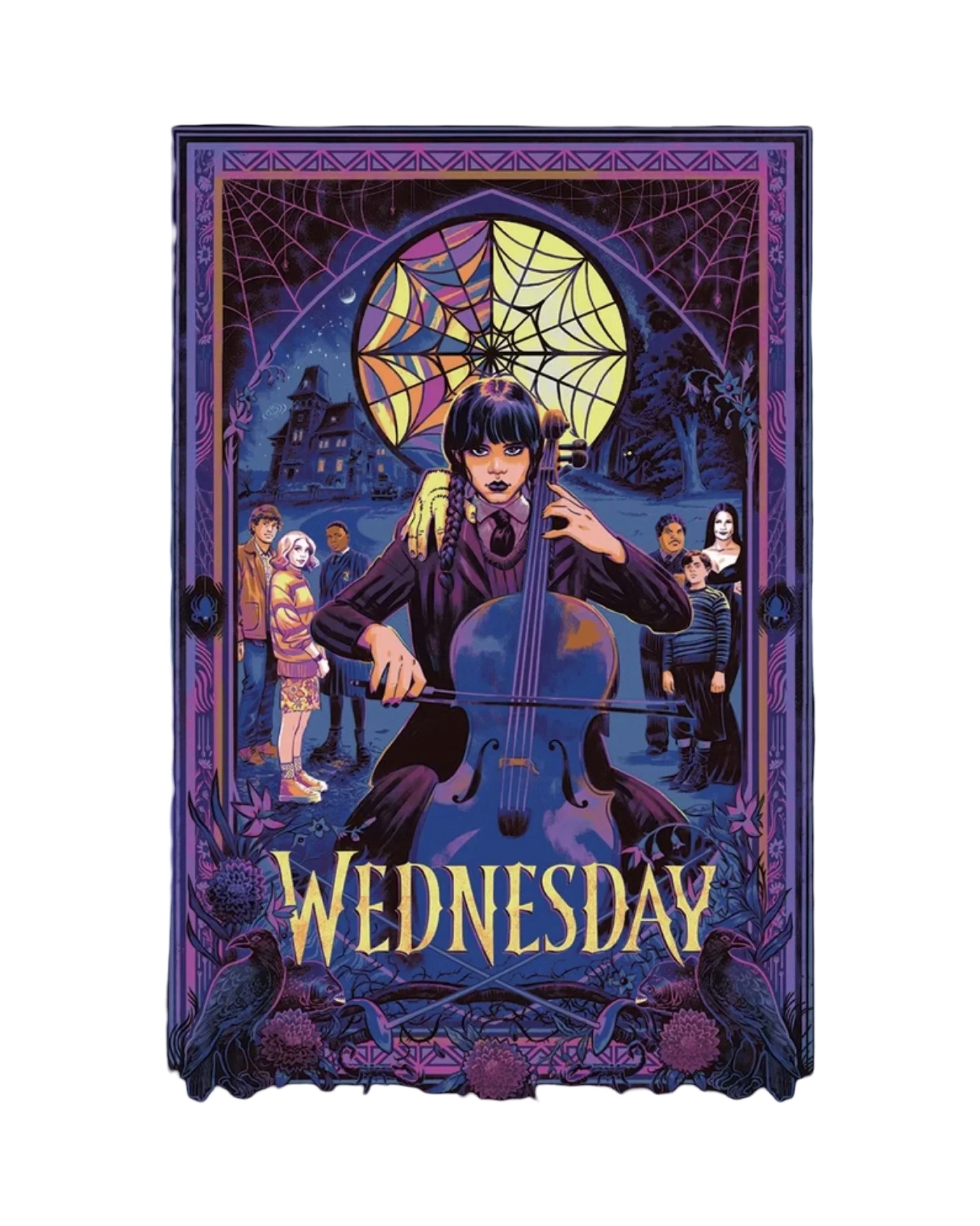 Wednesday Addams – Limited Edition Print by Veronica Fish