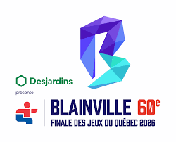 Logo for the Blaineville 60th Quebec 2026 Winter Games with Desjardins sponsorship