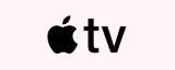 Apple TV logo with black logo on a white background