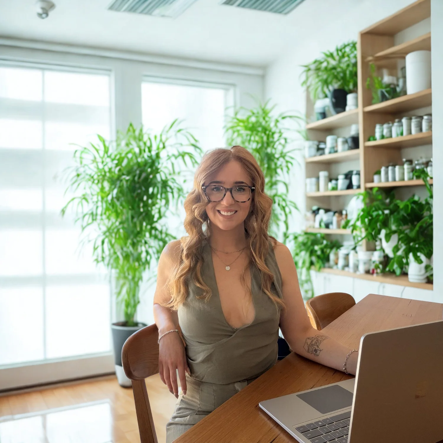 Simone Collins in her nutrition clinic