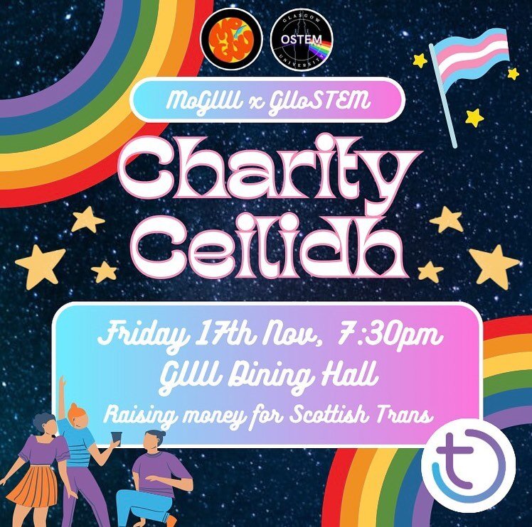 Hello everyone 👋🏻 hope you are all doing good! We are so excited to announce that our annual fundraiser ceilidh with @gu.ostem is happening this Friday, November 17th! 🕺🪩 This will take place at 7.30pm in the Dining Hall @guunion ⭐️

This year we