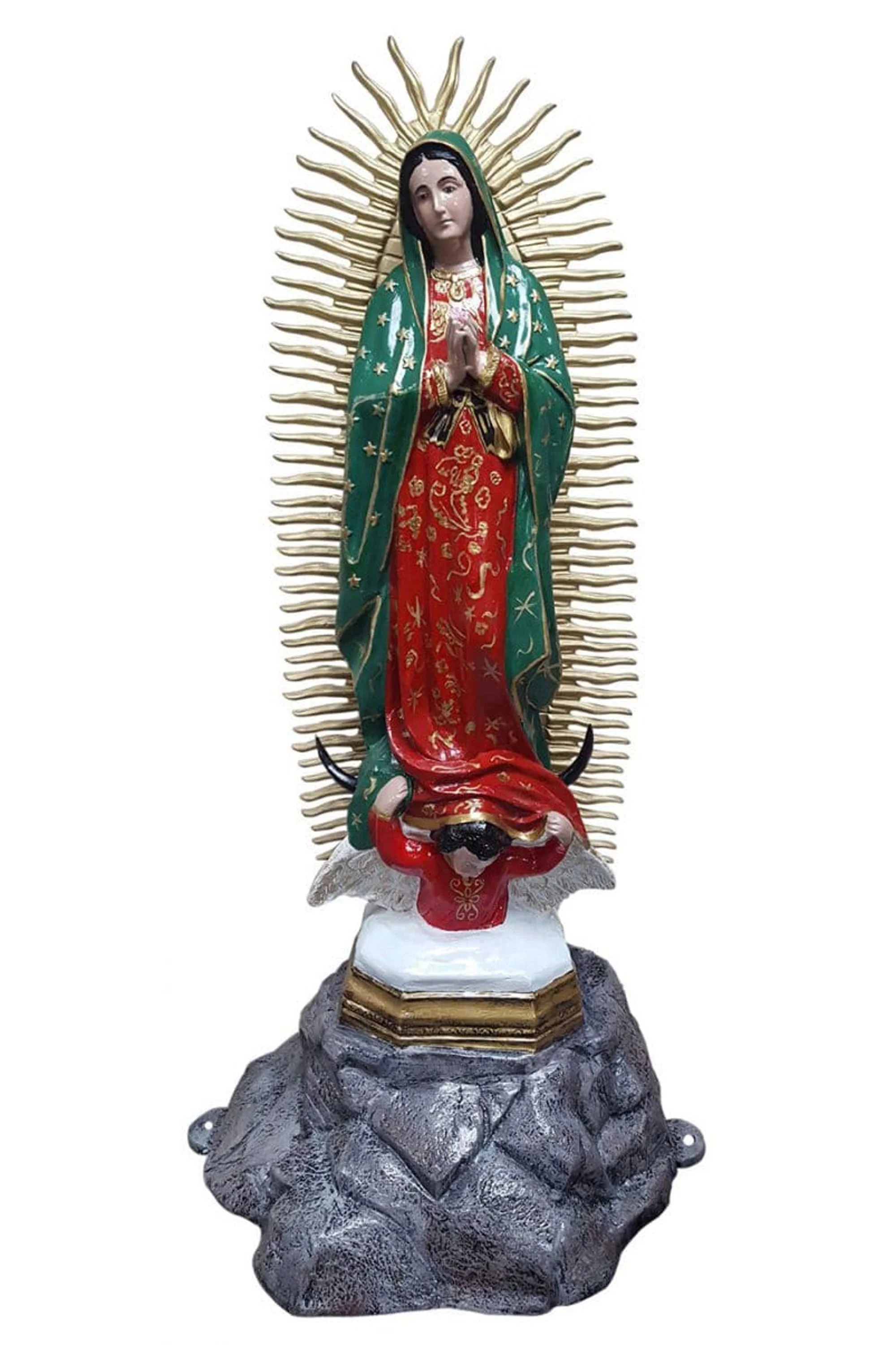 Large Lady Of Guadalupe On Stone