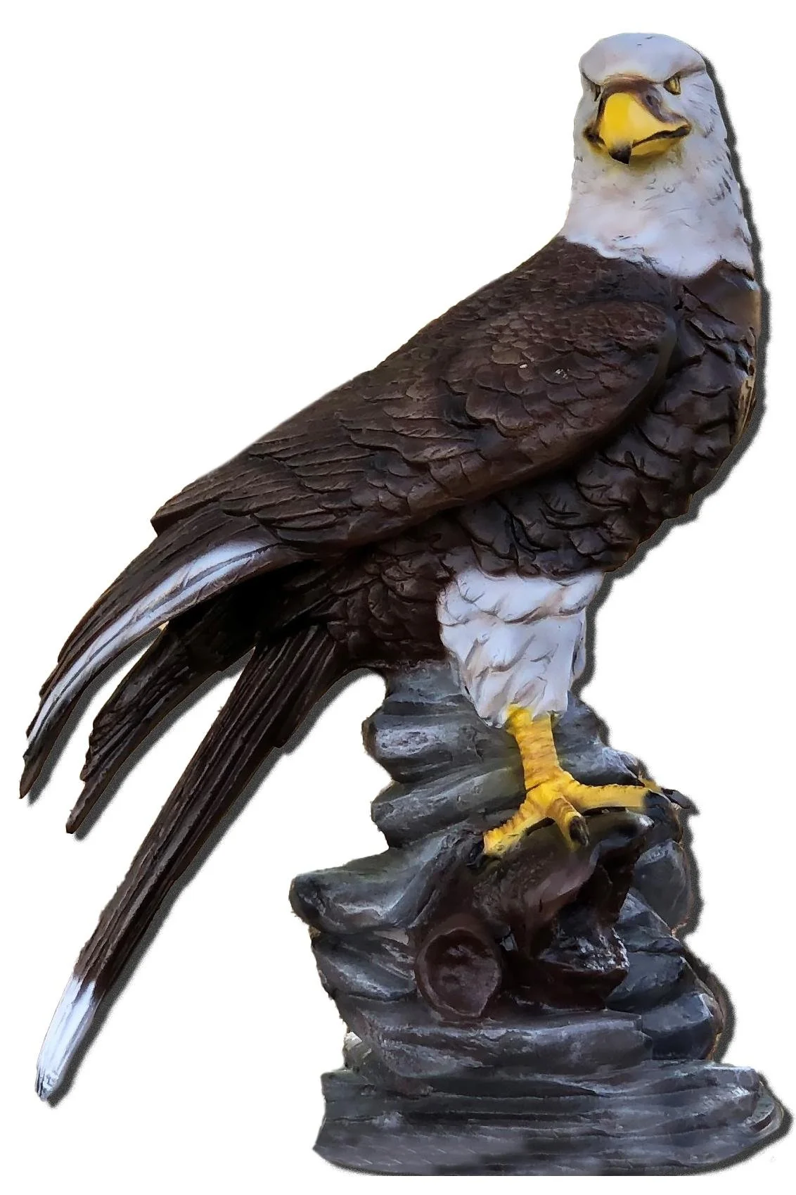 Eagle On Rock Facing Right