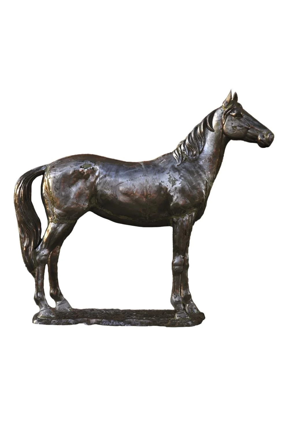 Silver Horse on Base