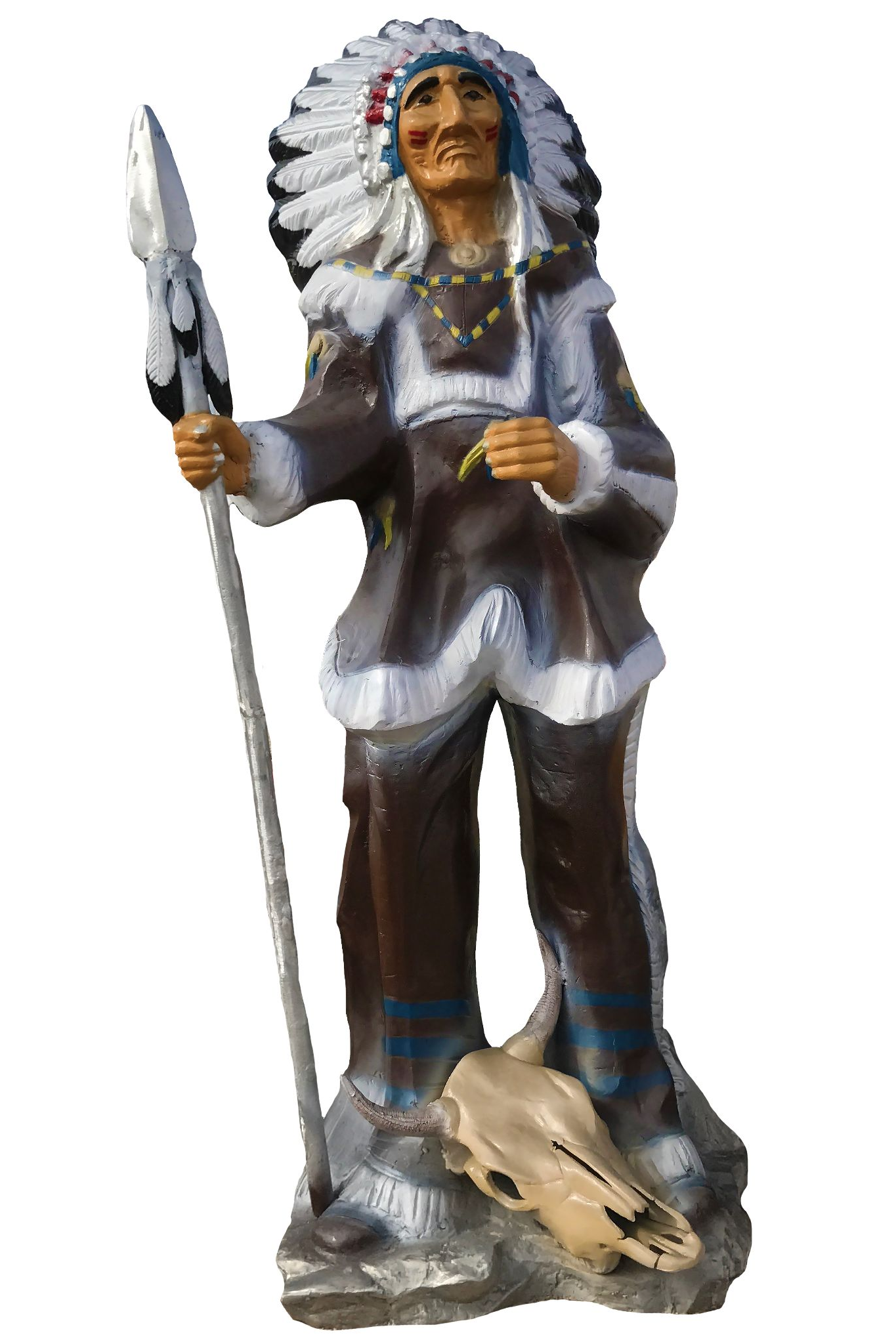 Large Apache With Sword