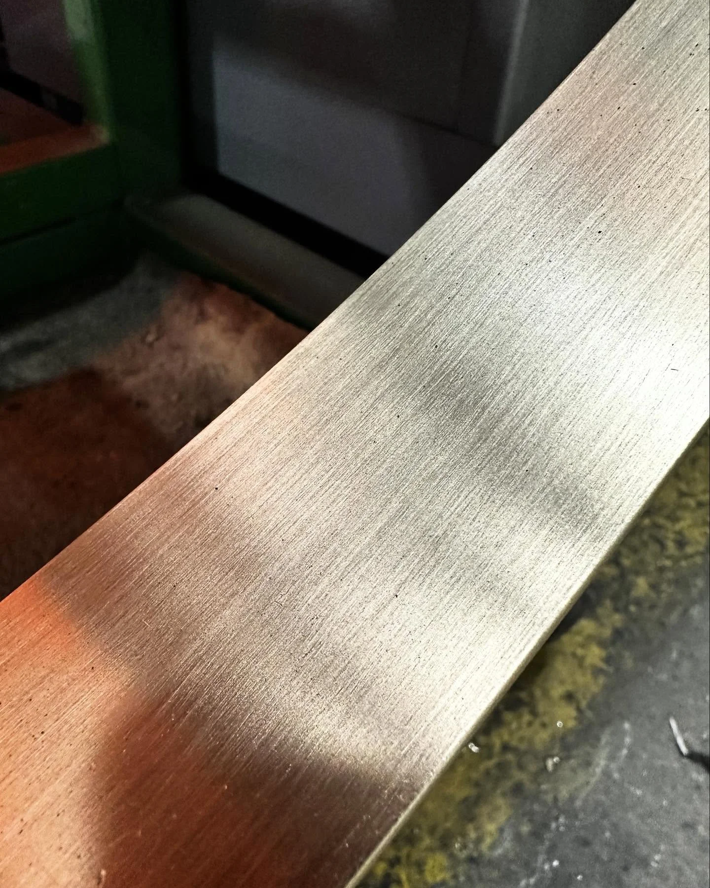 Just a little brushed brass for today #zelangasteel #shopfitting #metalwork #brass #brasswelding #madeinmelbourne🇦🇺