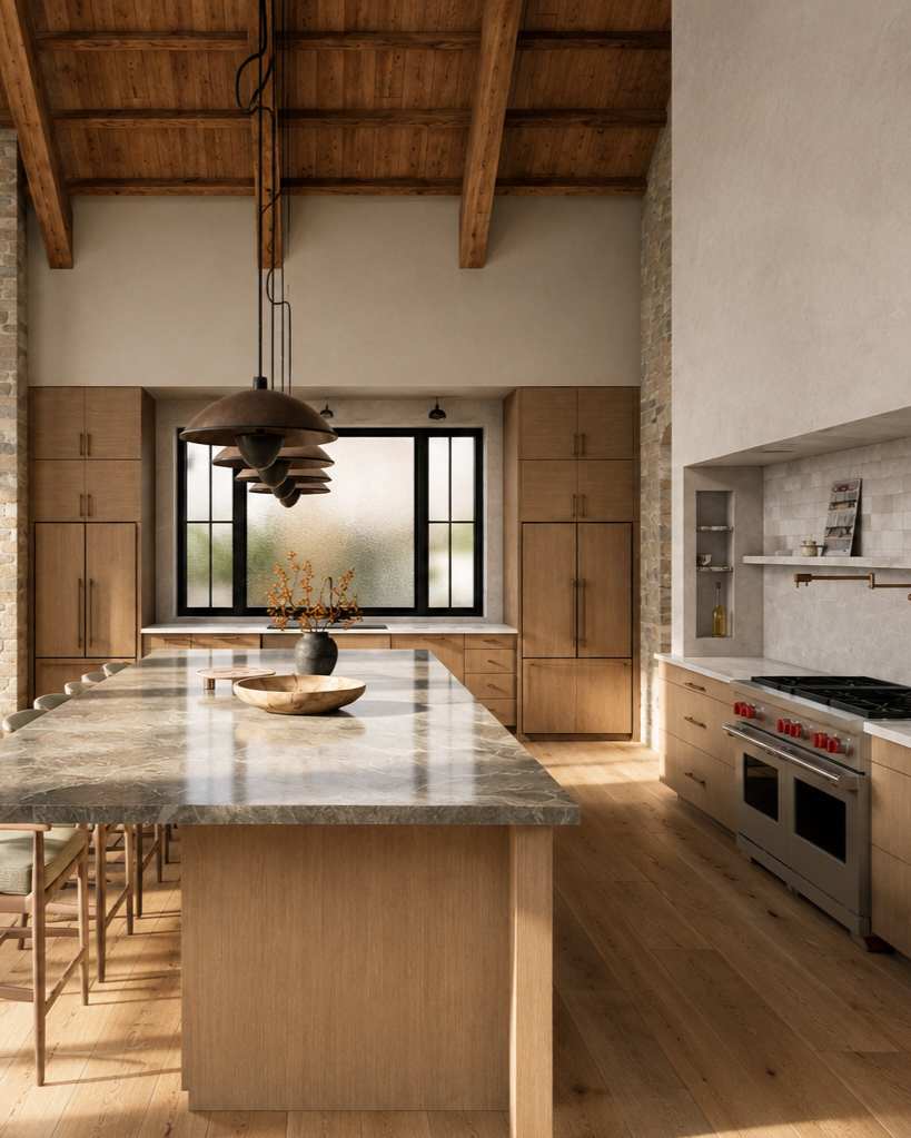 modern mountain kitchen
