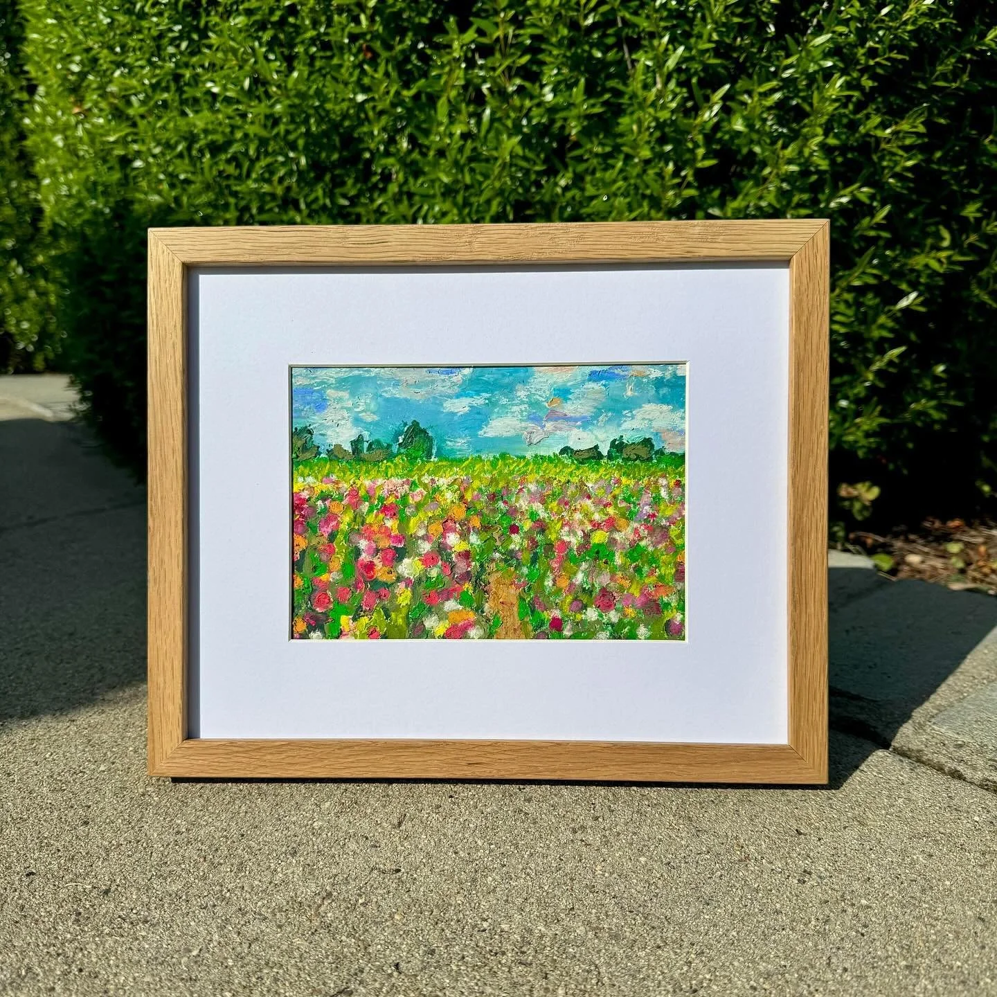 flower fields 1 - 5x7&rdquo; oil pastel on mixed media paper, matted and framed to 8x10&rdquo; | $125 + free shipping 💫
.
.
.
#oilpastelpainting #flowerpainting #carlsbadflowerfields #flowerfields #instaartist #creativelife #originalart #homedecor #