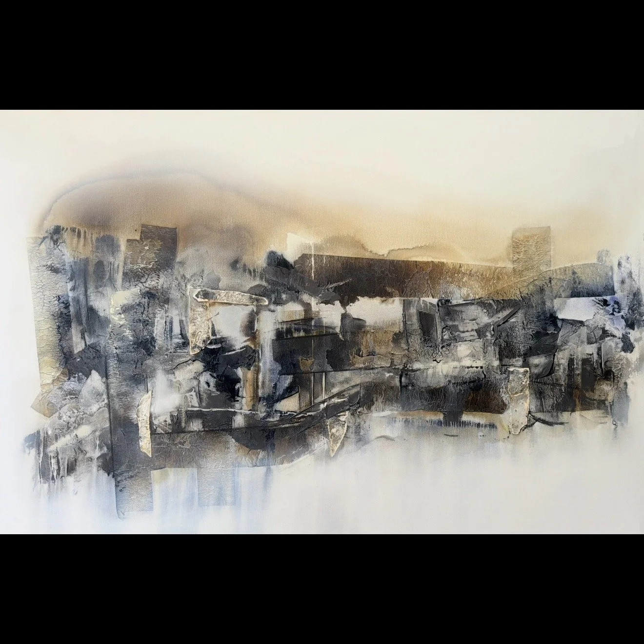 Series / The seams of the soul , Panoramic / 48 x 72 Inches / Acrylic on Canvas / 2026