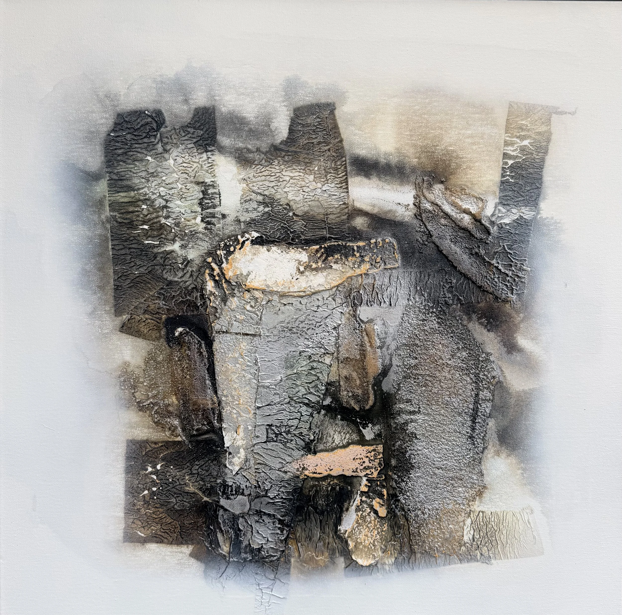 Series /  Fragments of the Soul # 4 / 24 x 24 Inches / Acrylic on Canvas / 2026