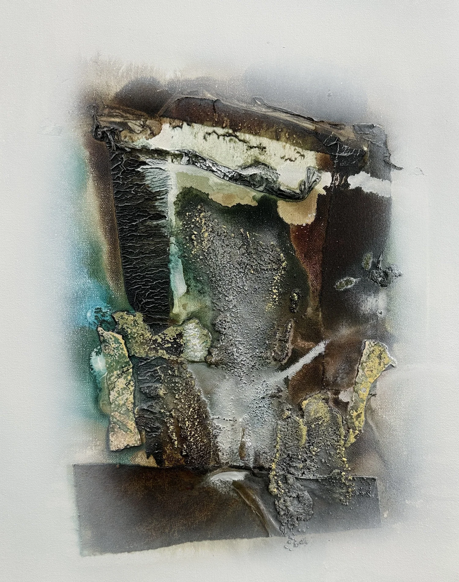 Series / Miami #7 / Mixed media on Canvas / 20 x 16 Inches / 2025