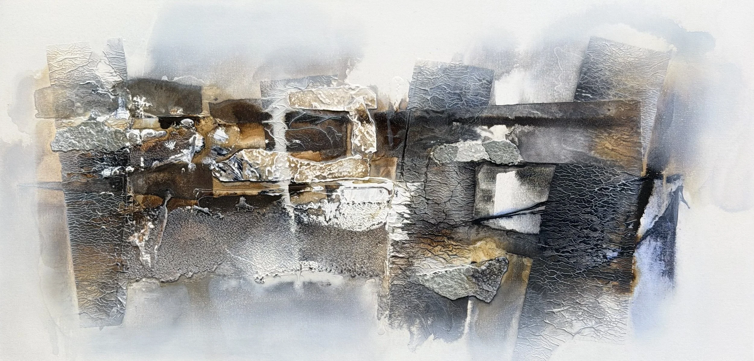 Series / City in renovation / 20 x 40 Inches / Acrylic on canvas / 2026