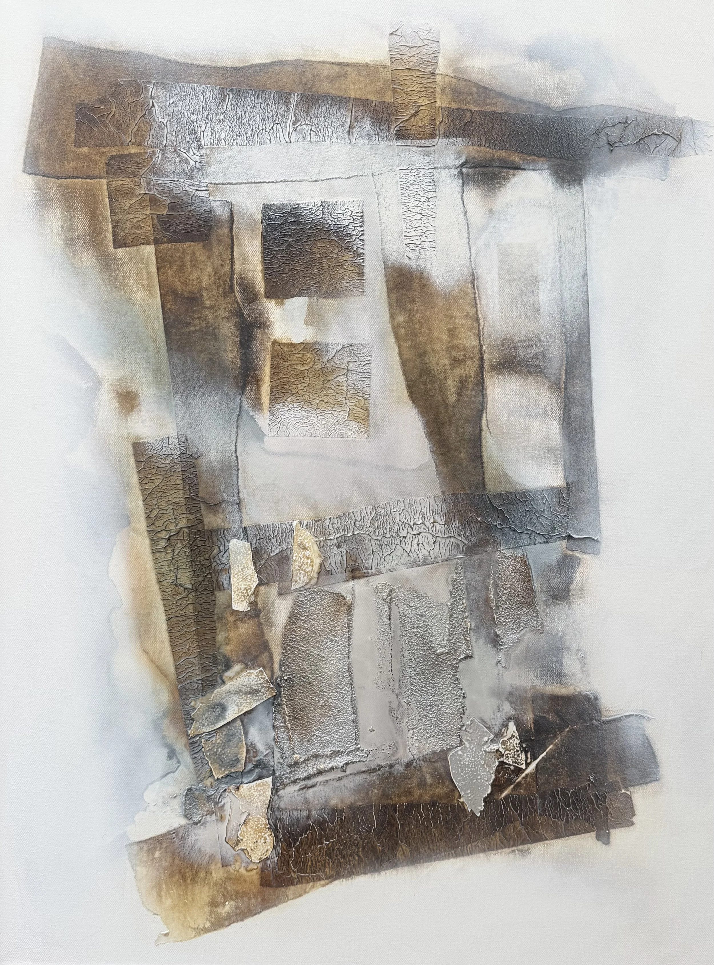 Series / New City # 1 / 40 x 30 Inches / Acrylic on Canvas / 2026