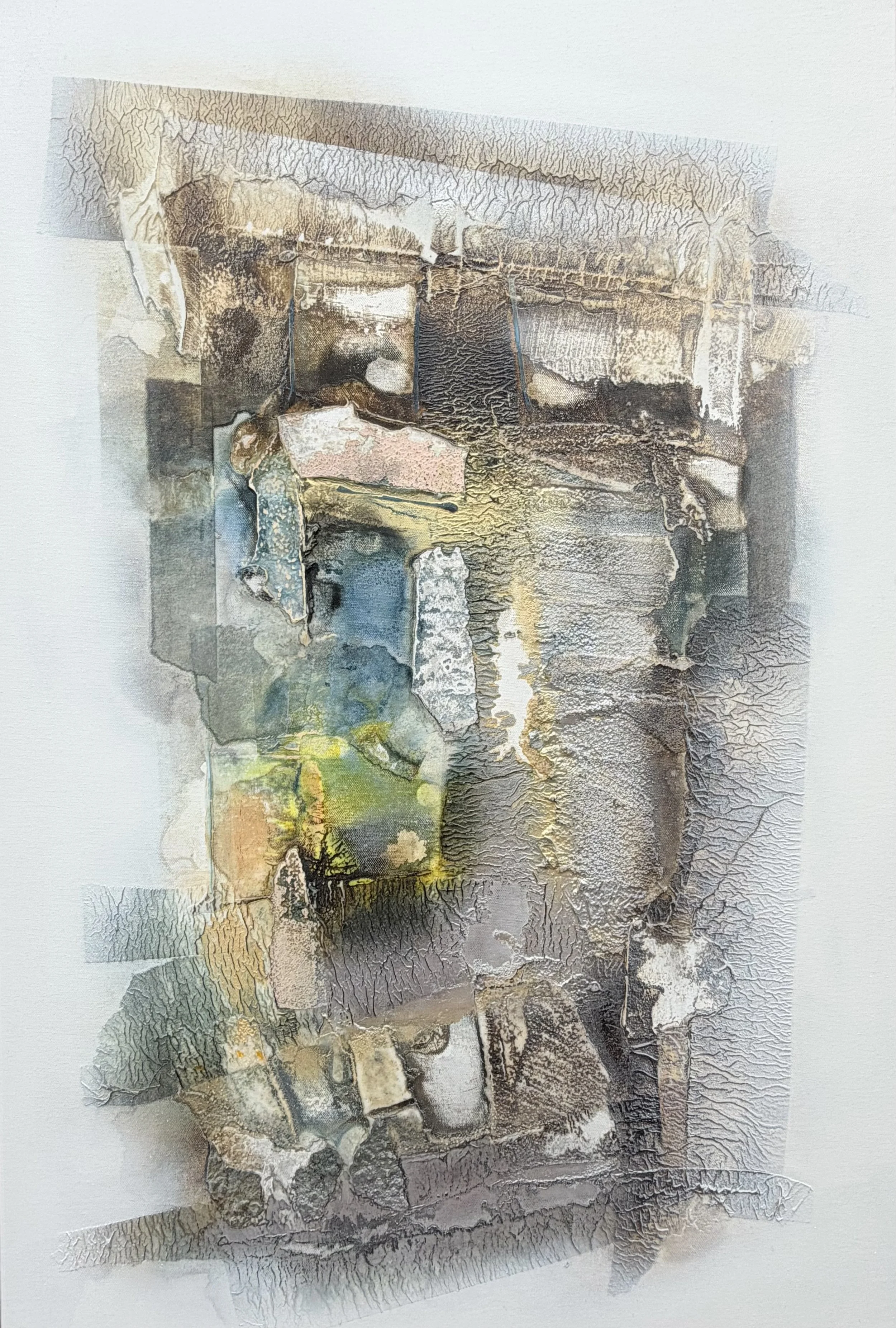 Series / The seams of the soul # 5 / 36 x 24 Inches / Acrylic on Canvas / 2026