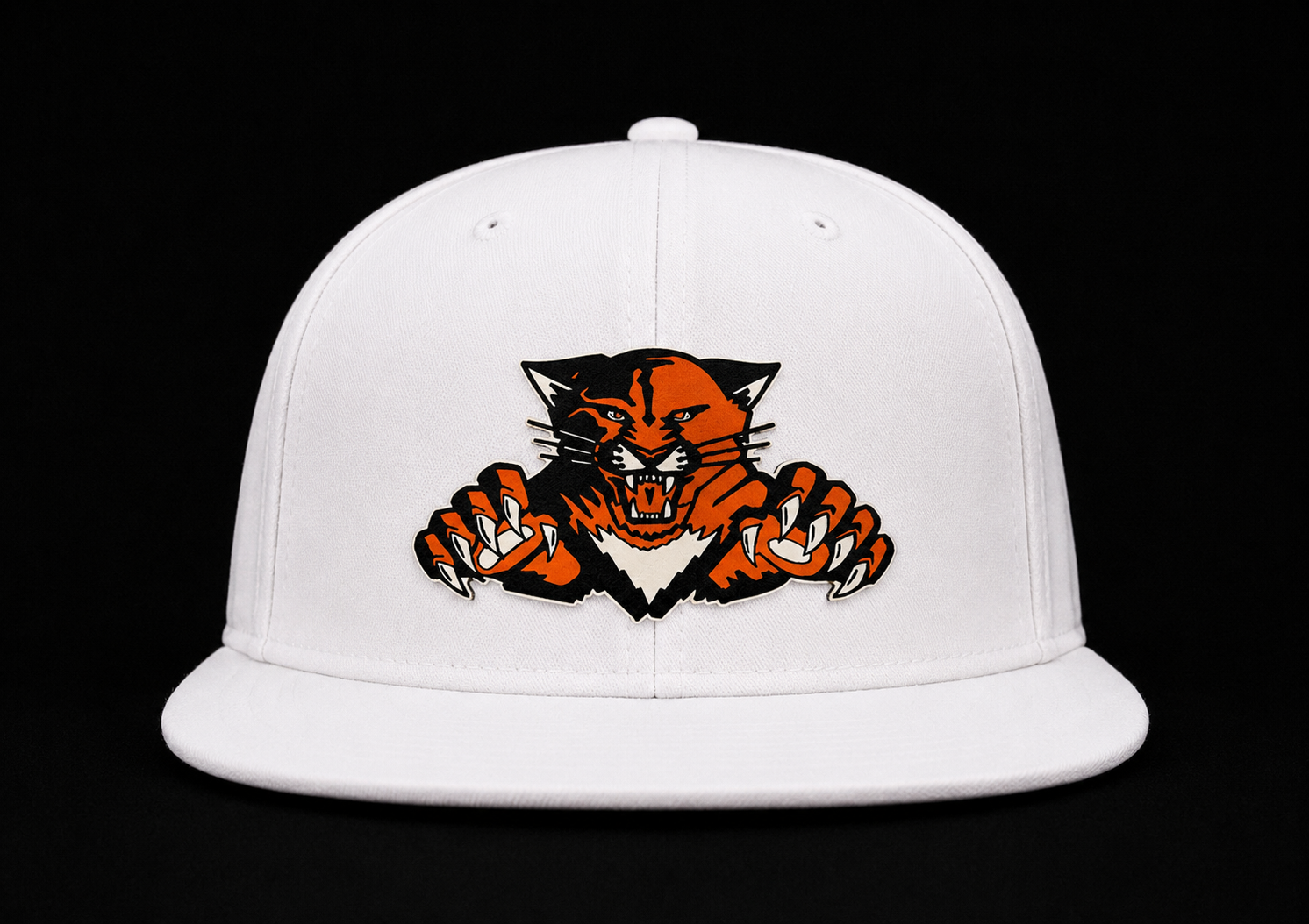 White stretch fit orange cat.PNG