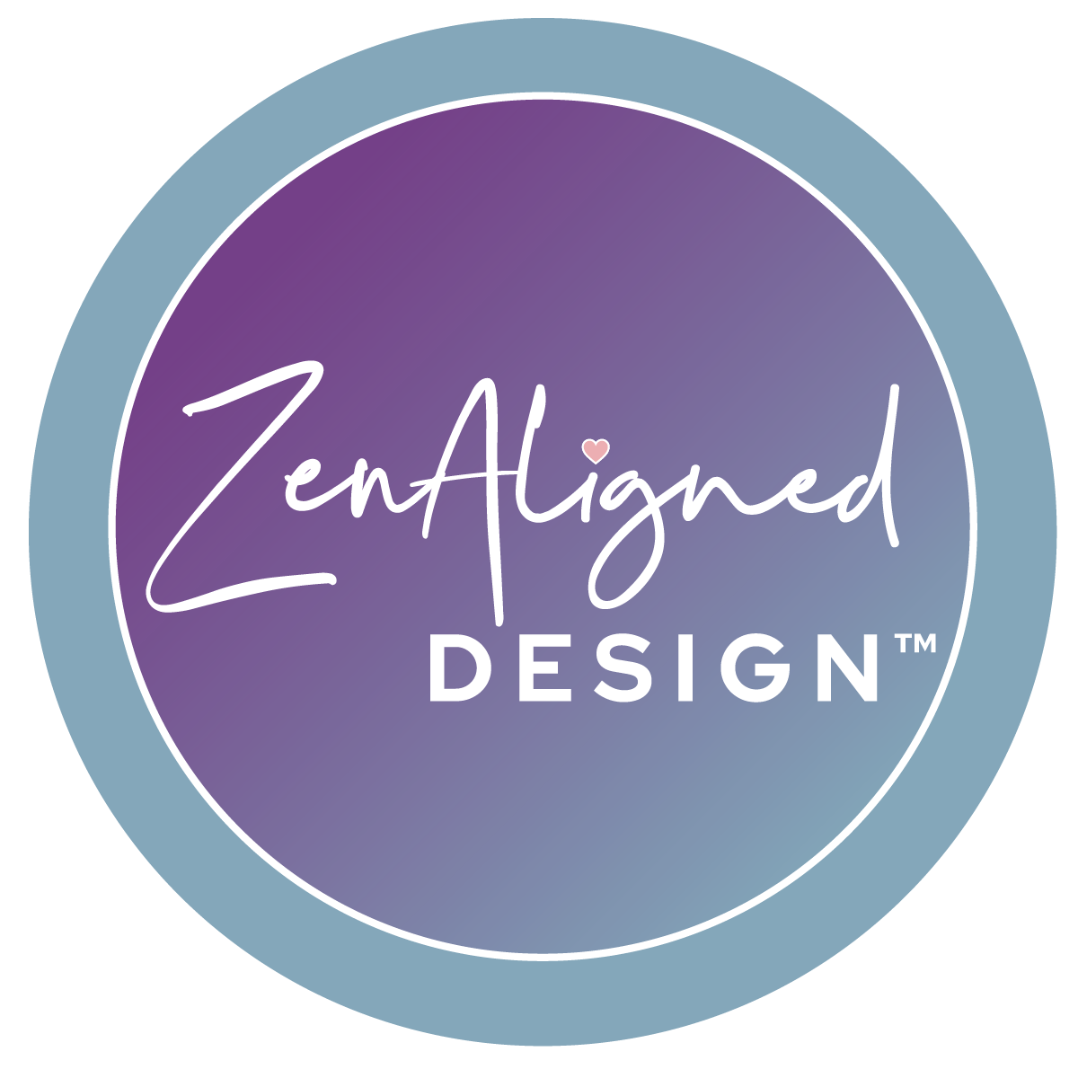 ZenAligned DESIGN circle logo.