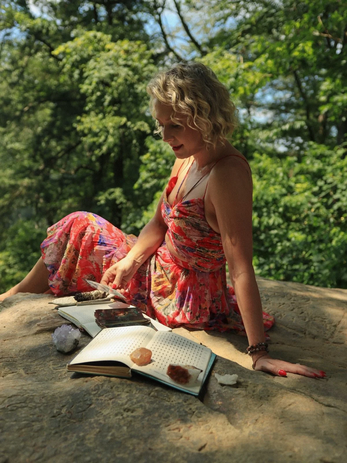 I pull a card from one of my maaaaaaaany oracle decks at the end of every radiance reading. It gives your spirit team &mdash; your angels, your guides, &amp; your highest self &mdash; a chance to weigh in. The card often synthesizes so much that we t