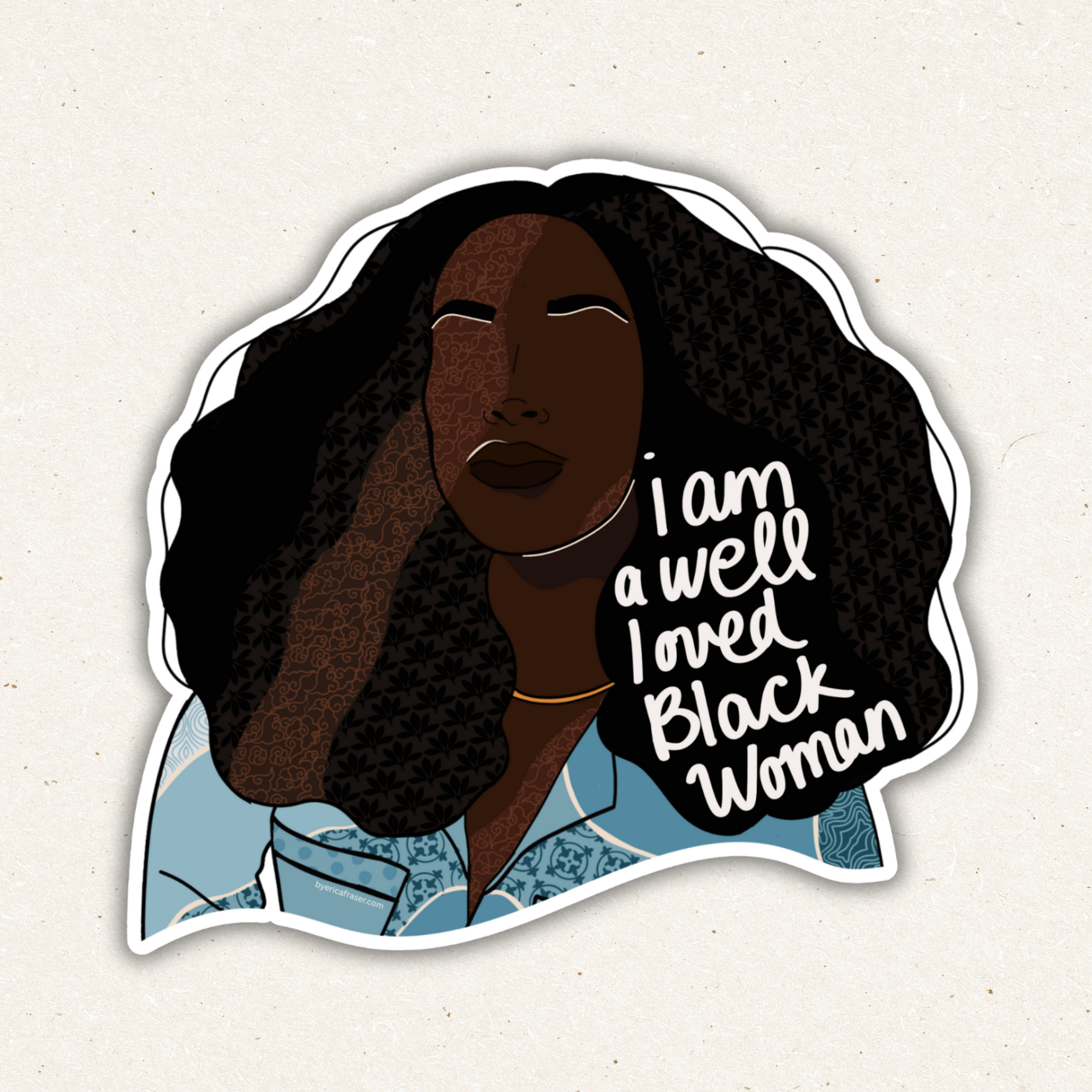 Well-loved Black Woman - Sticker