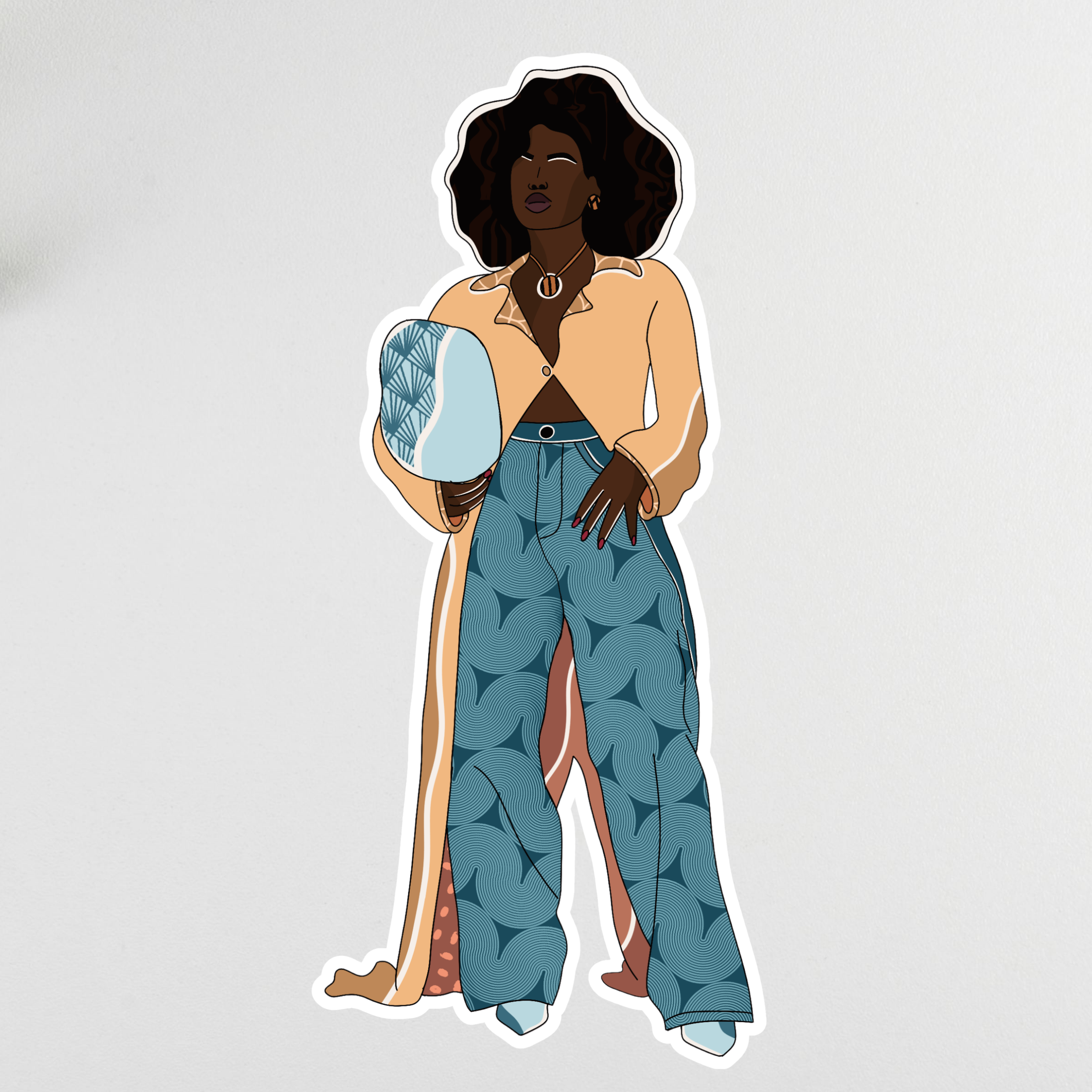 Blue Jean Beauty - Sticker