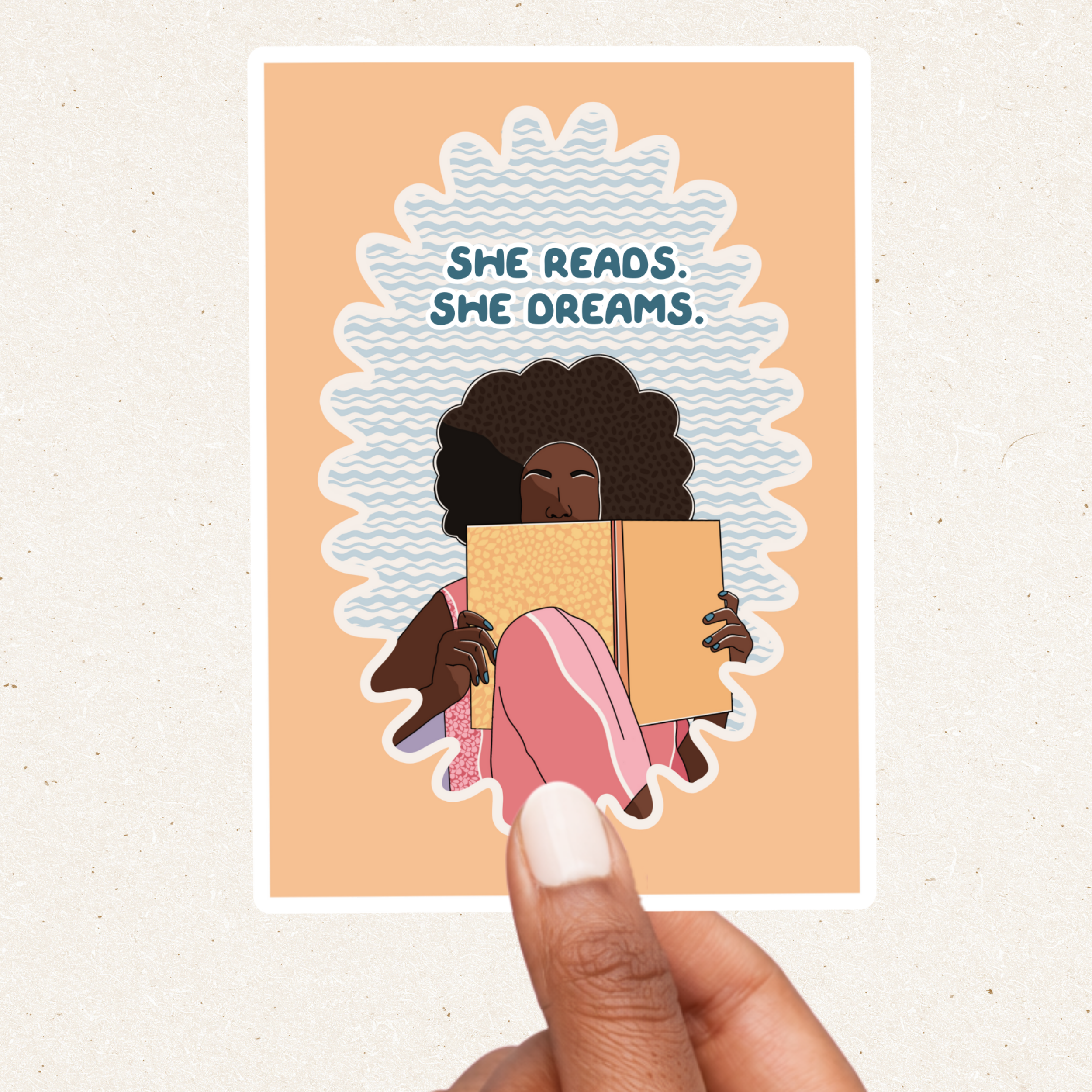 She Reads She Dreams  - Sticker
