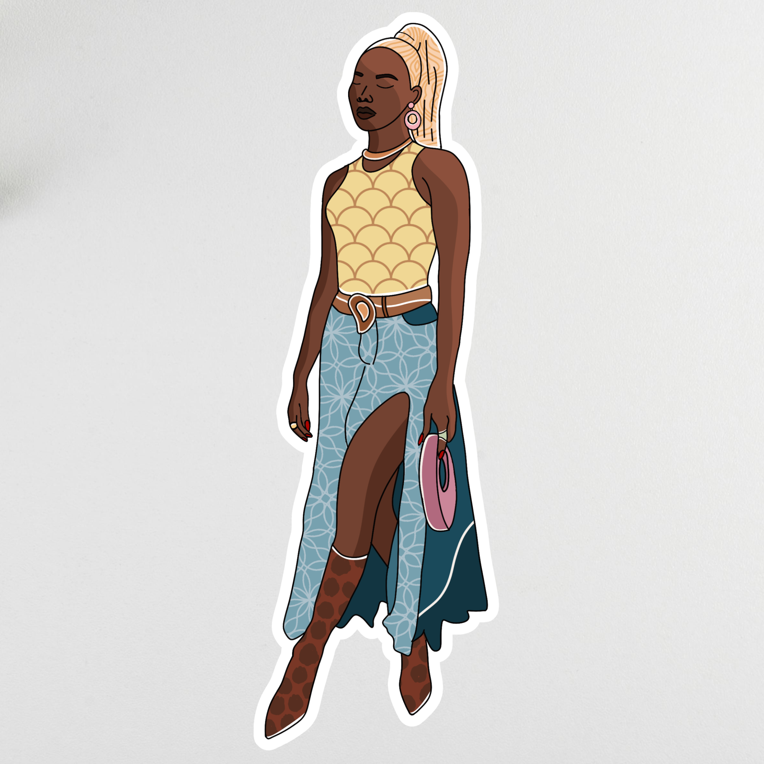 Denim Darling - Sticker