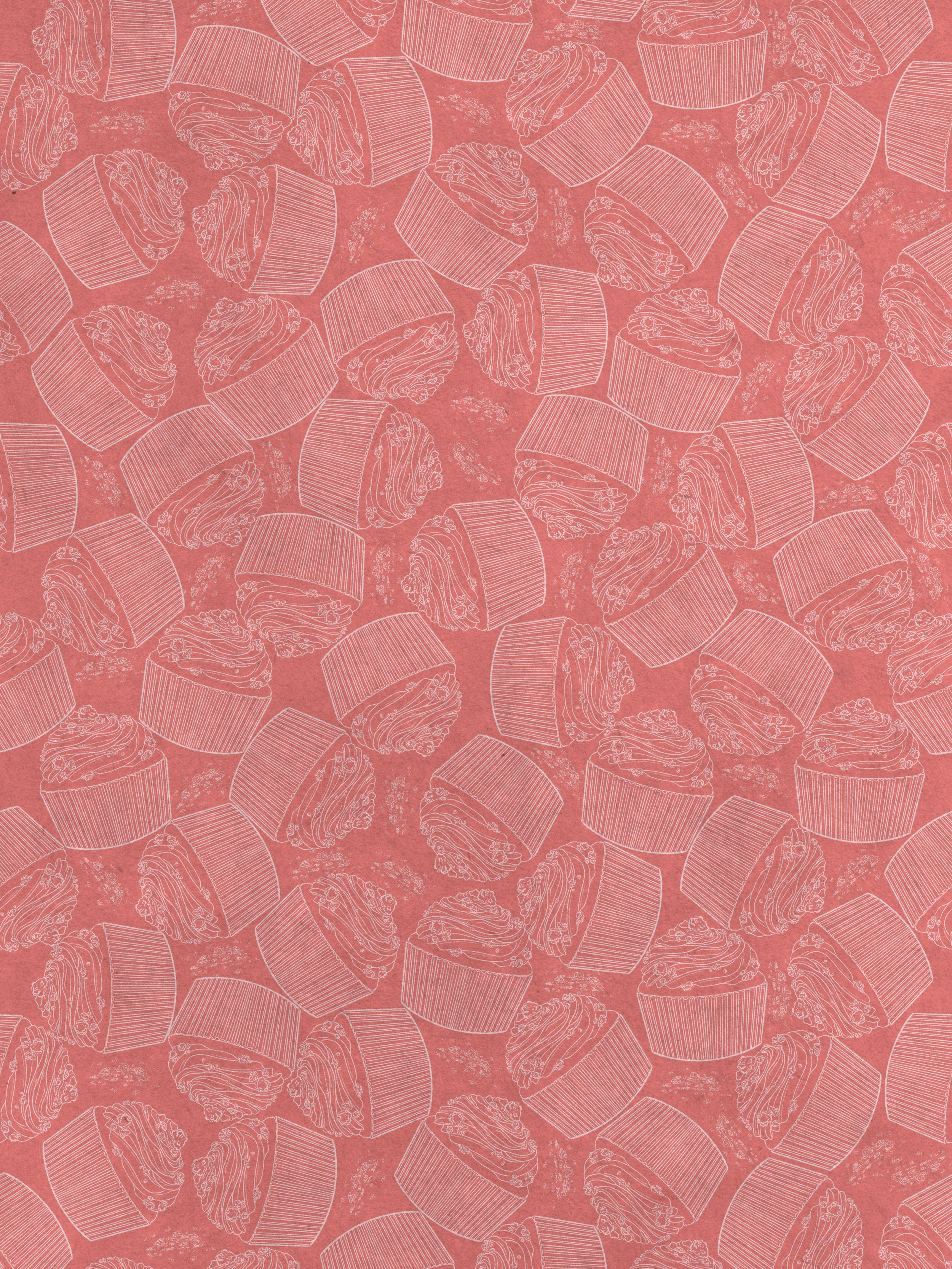A pattern of one of the featured flavors for a gingerbread cookie illustration collection and its patterned backgrounds. This example features the red velvet flavored cookie pattern.